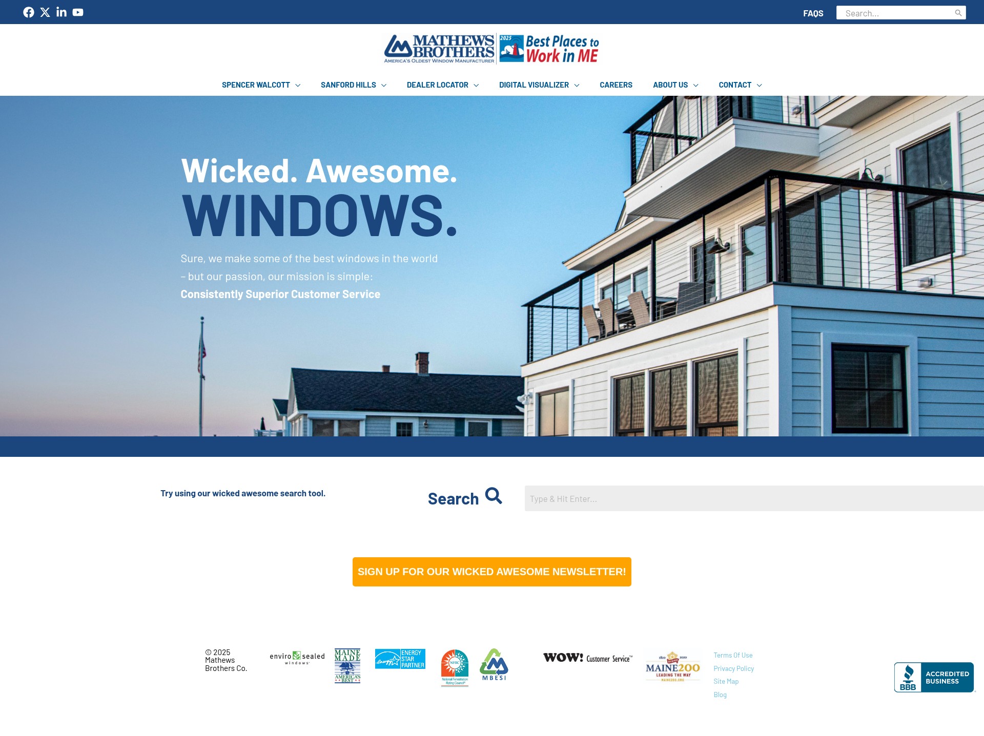 Screenshot of mathewsbrothers.com