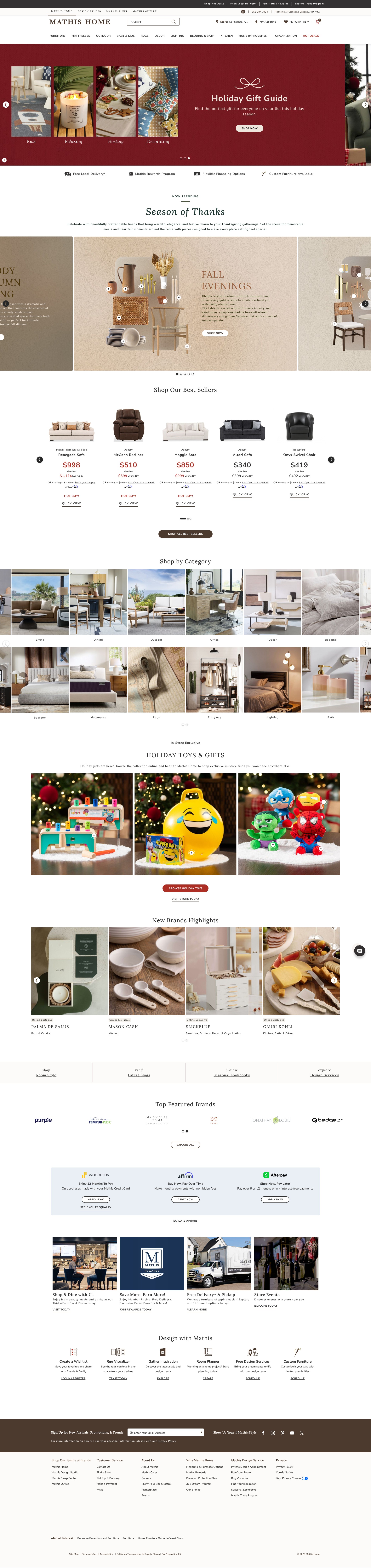 Screenshot of mathishome.com