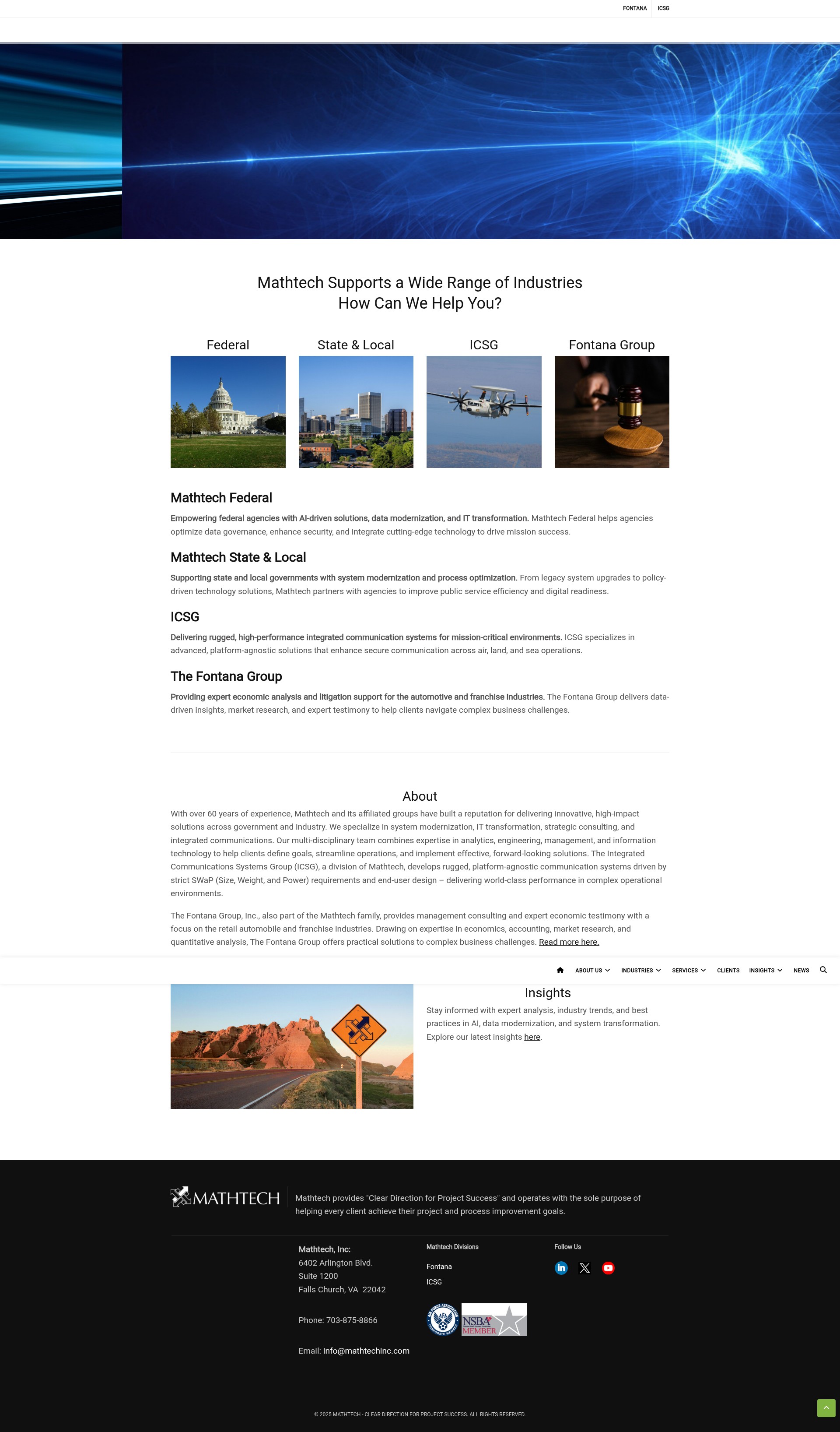 Screenshot of mathtechinc.com