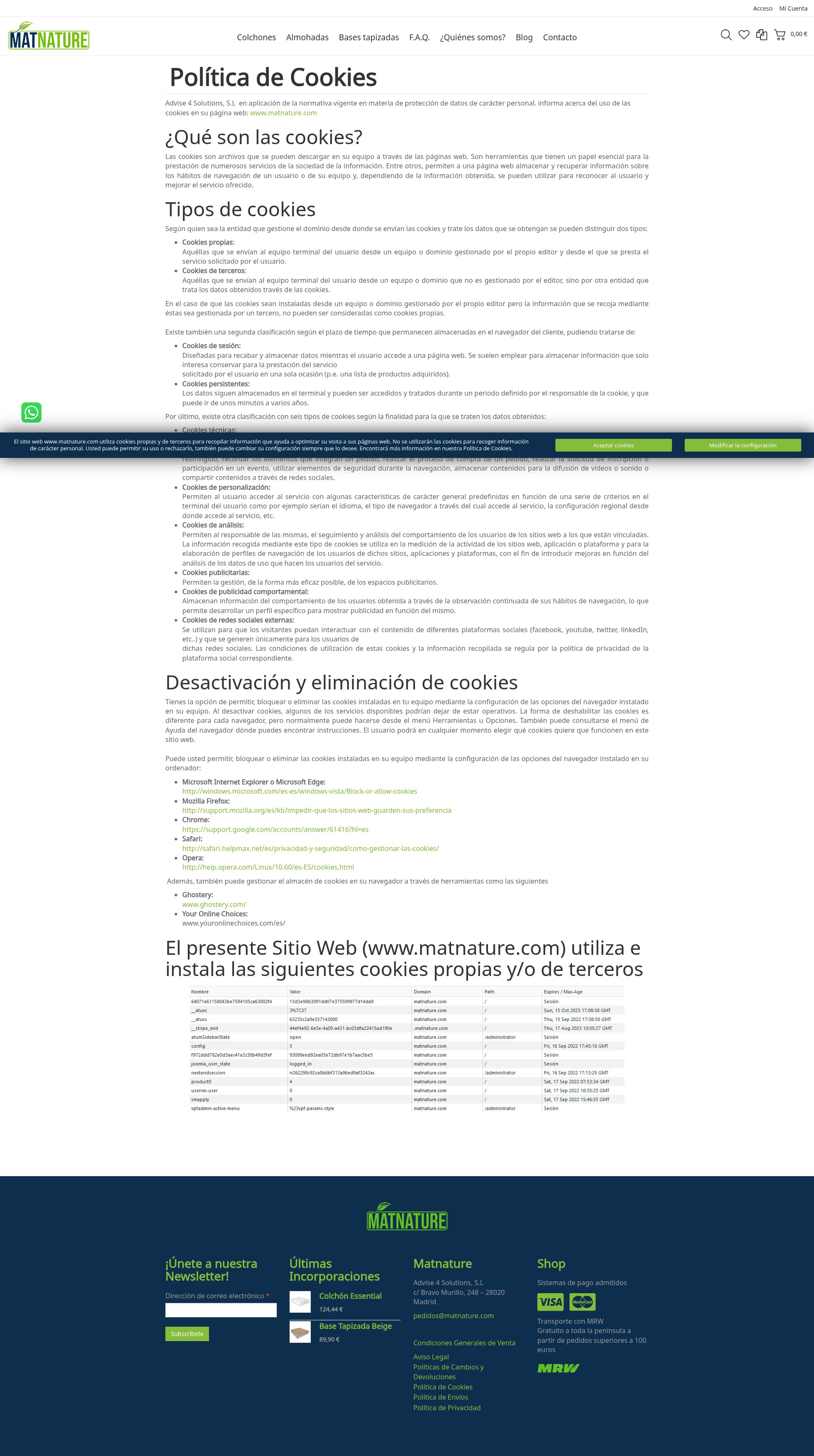 Screenshot of matnature.com