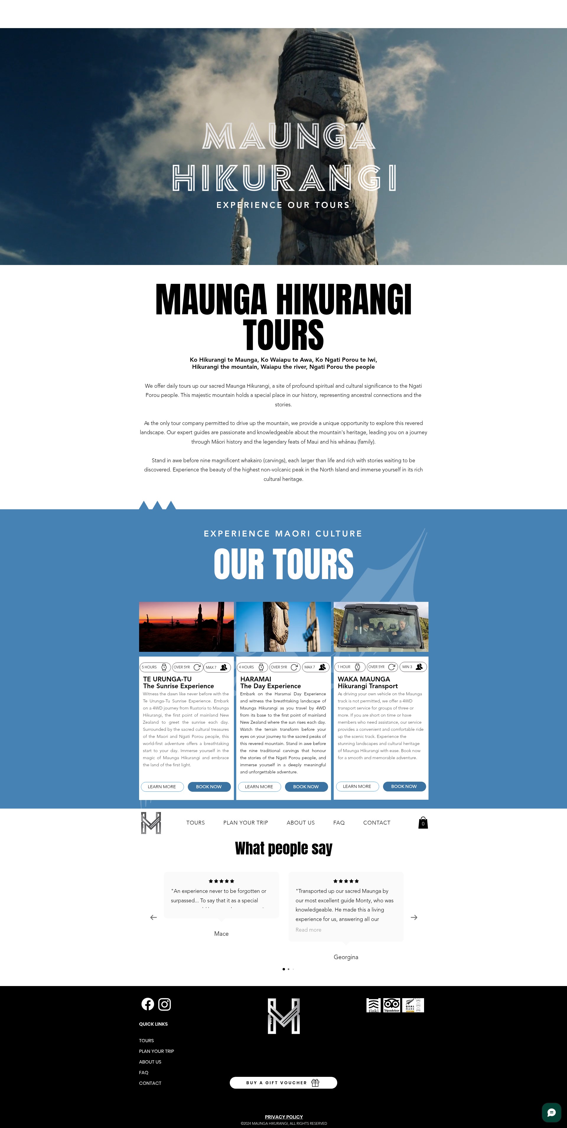 Screenshot of maungahikurangi.com