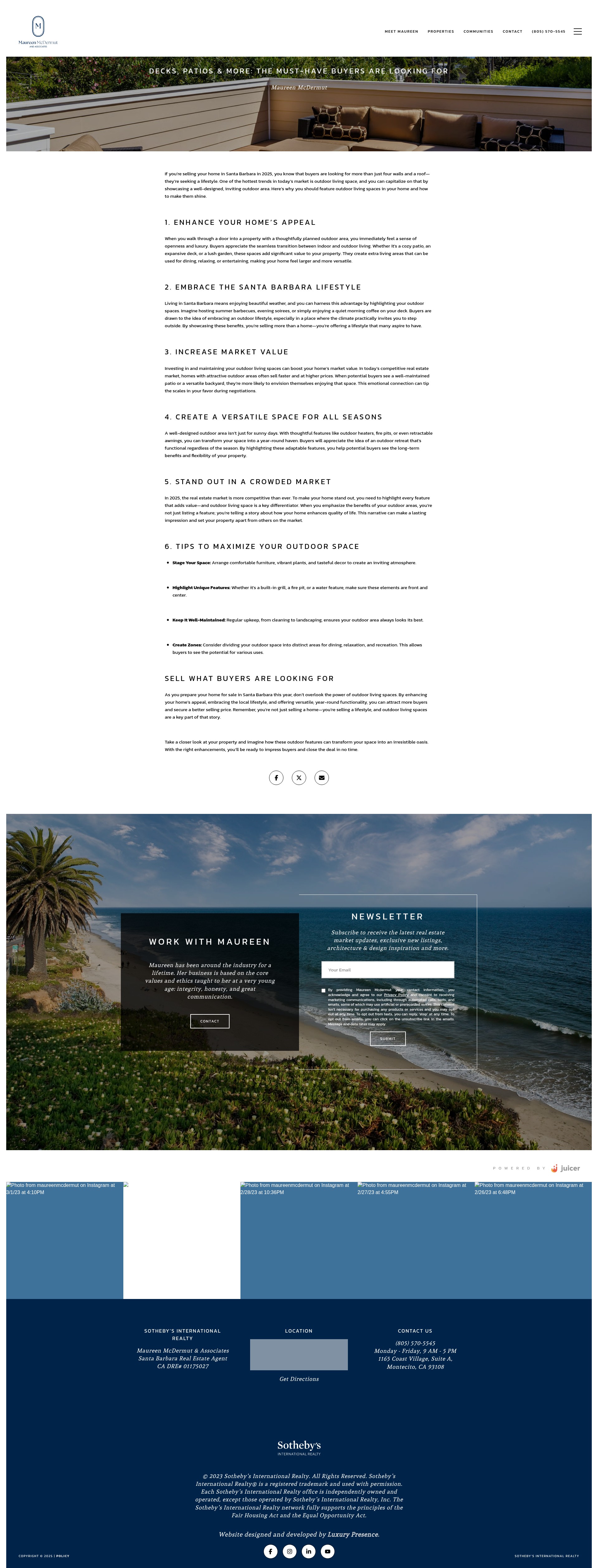 Screenshot of maureenmcdermut.com