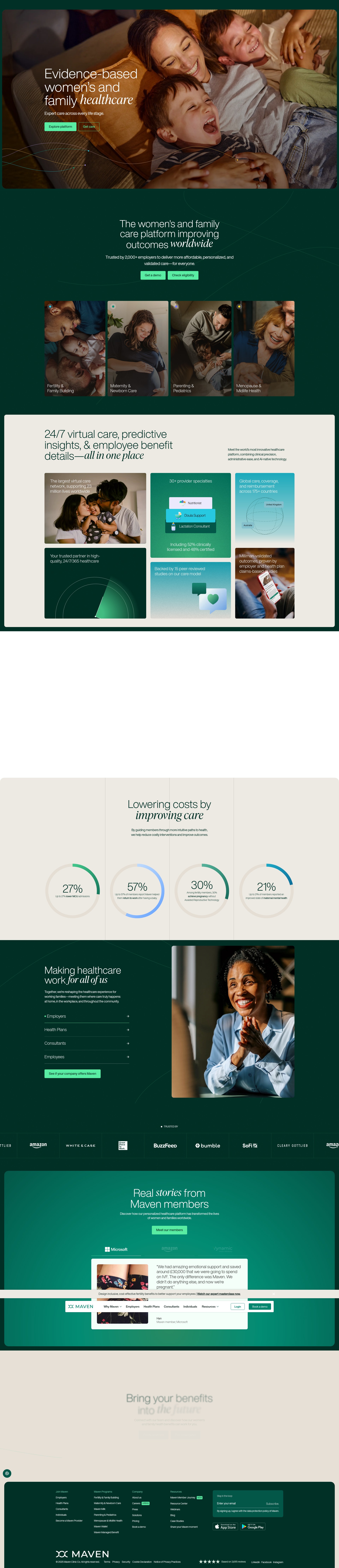 Screenshot of mavenclinic.com
