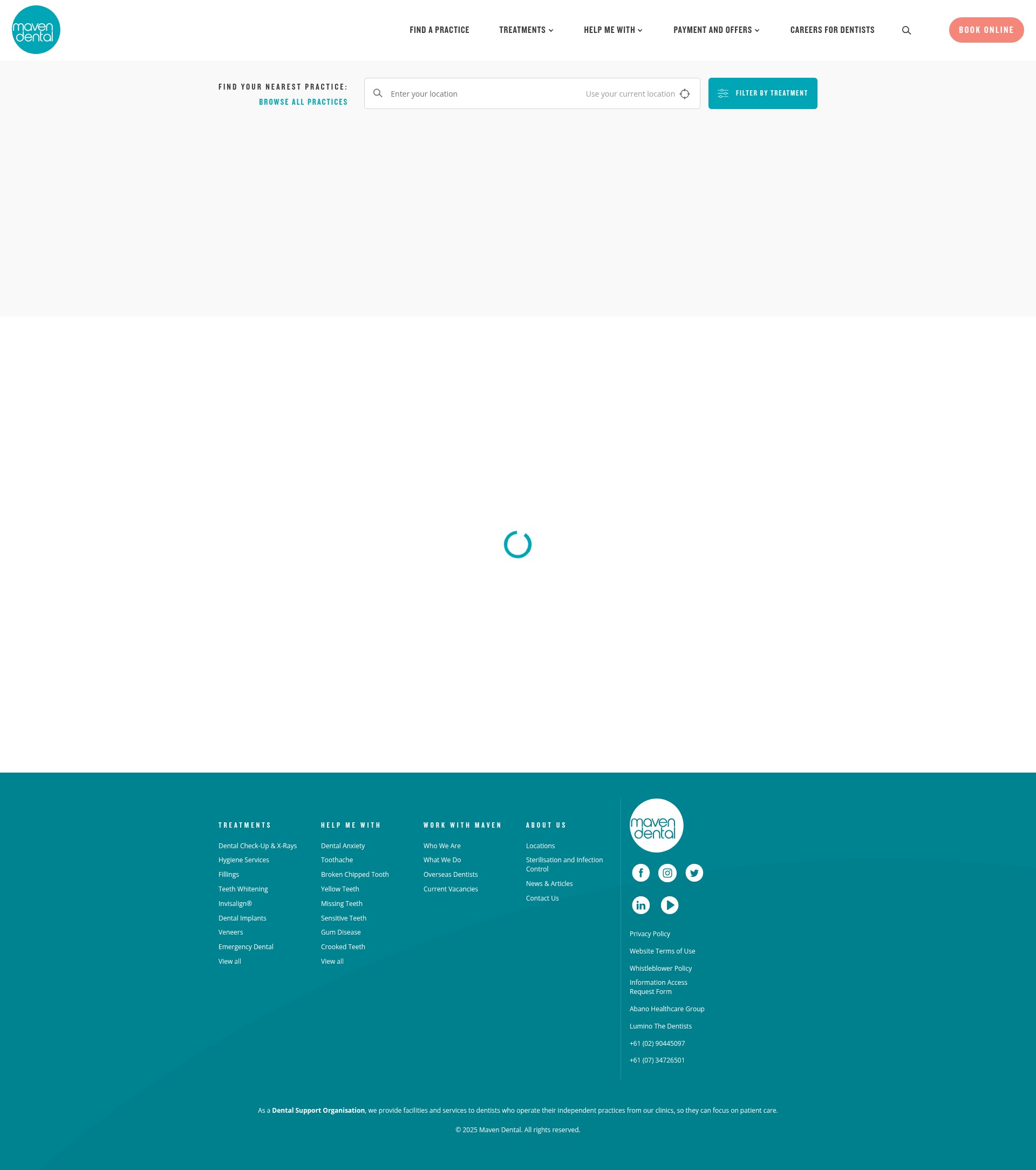 Screenshot of mavendental.com.au