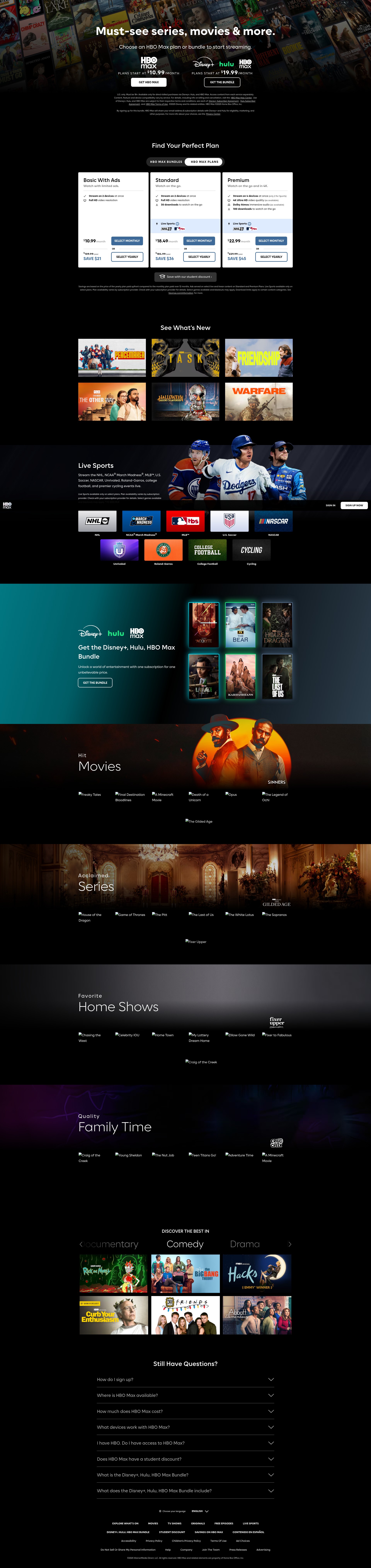 Screenshot of max.com