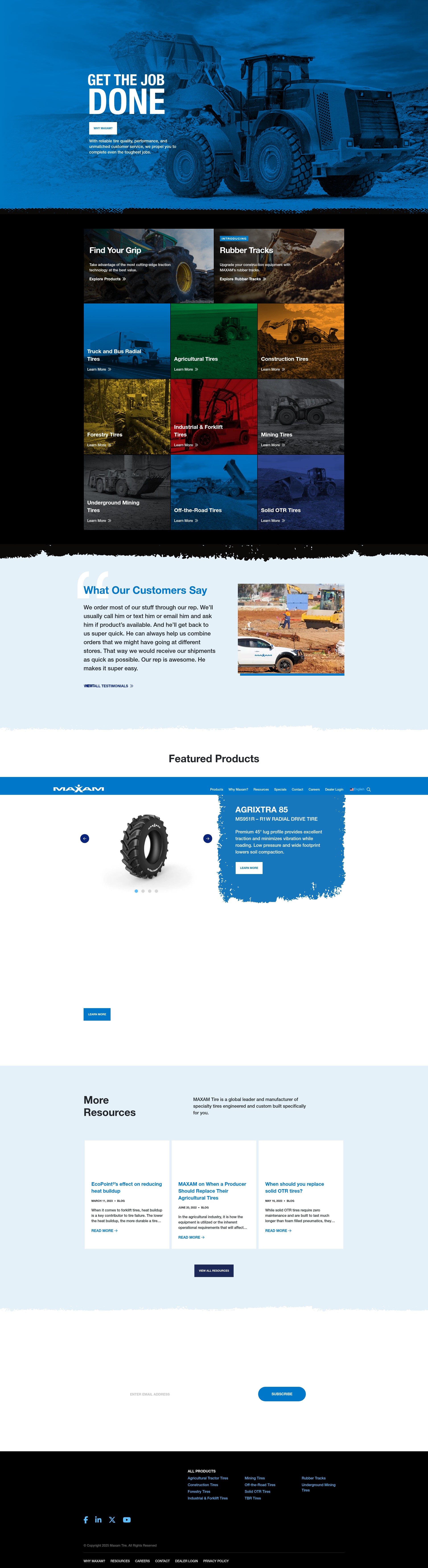 Screenshot of maxamtire.com