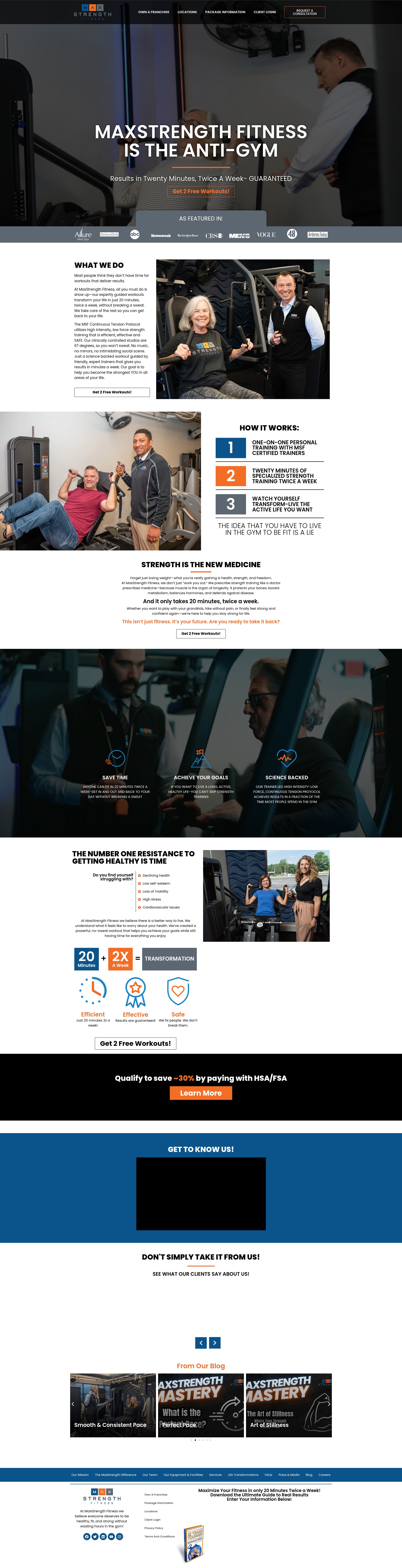 Screenshot of maxstrengthfitness.com