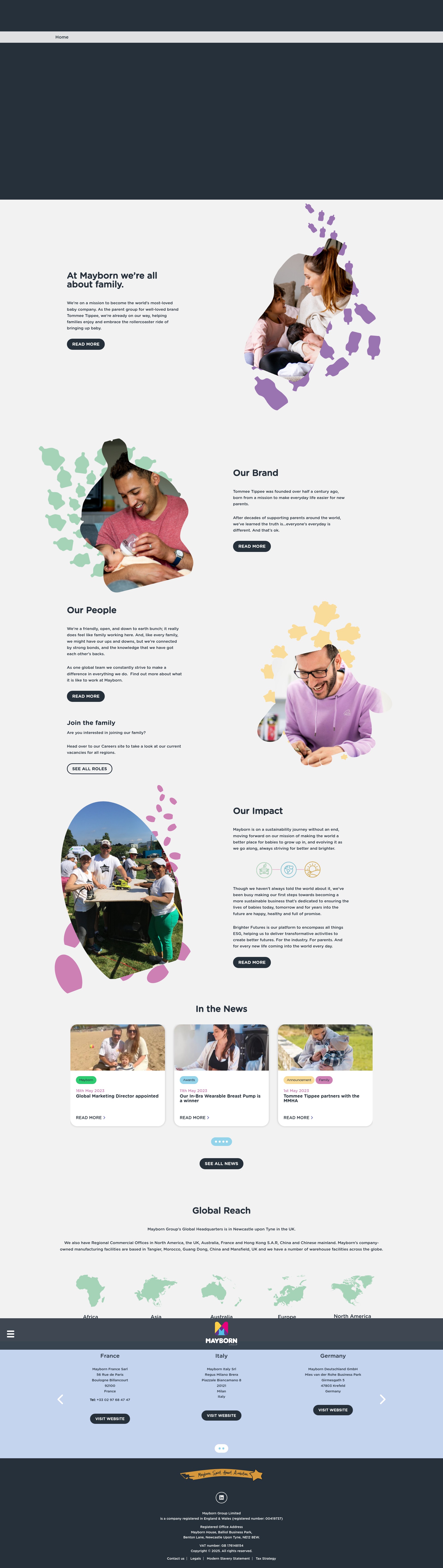 Screenshot of mayborngroup.com