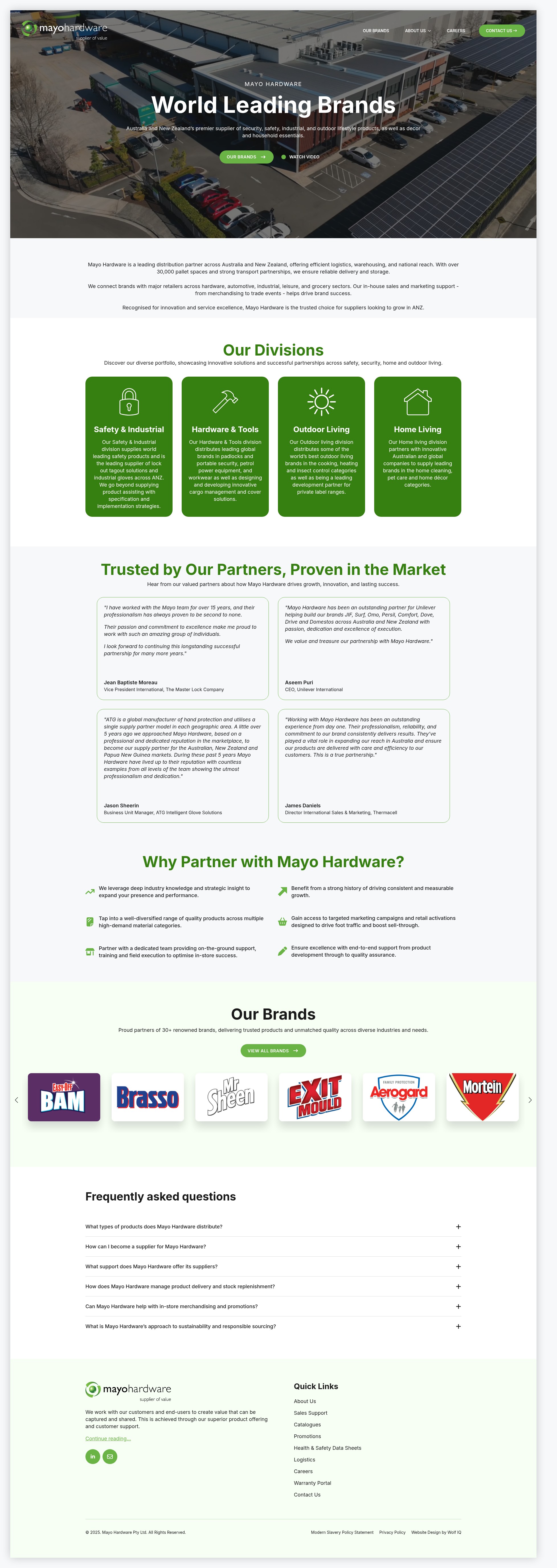 Screenshot of mayohardware.com.au