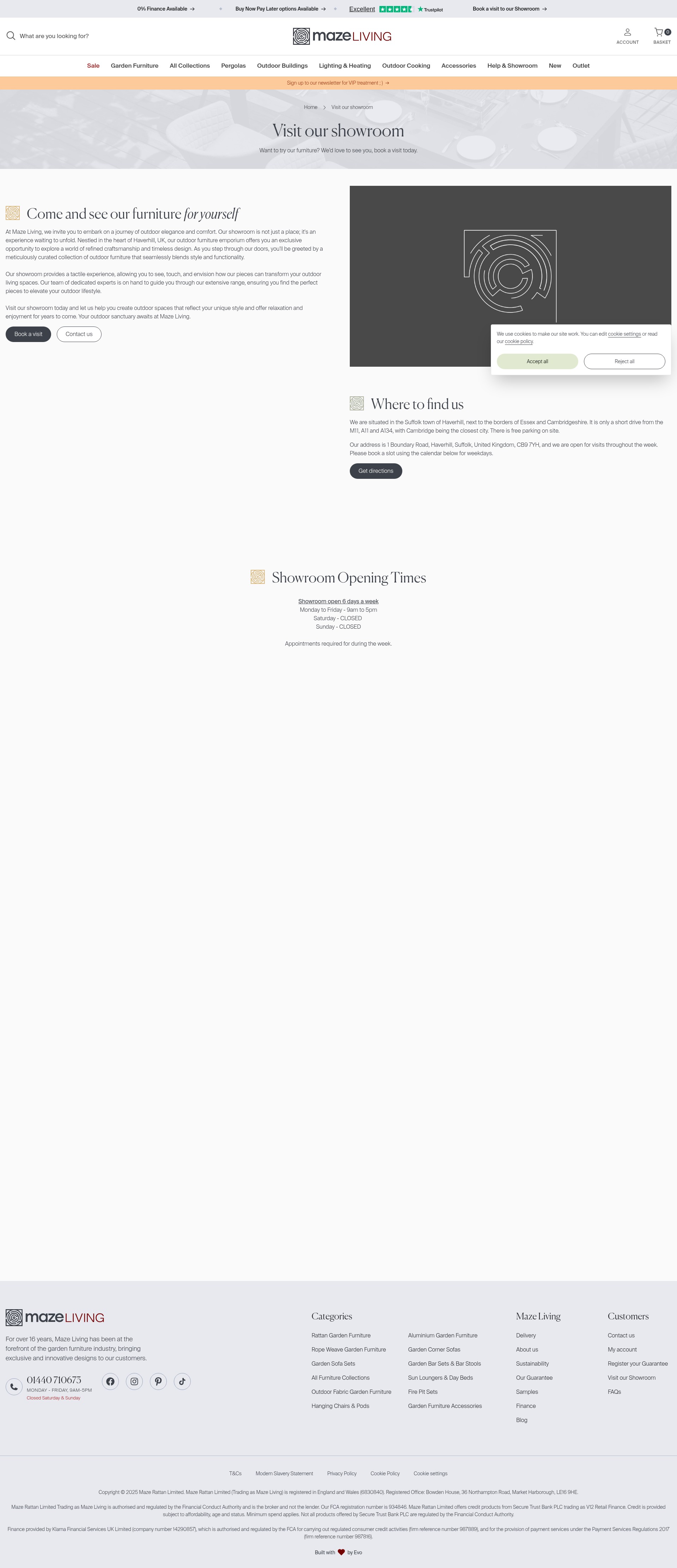 Screenshot of mazeliving.co.uk