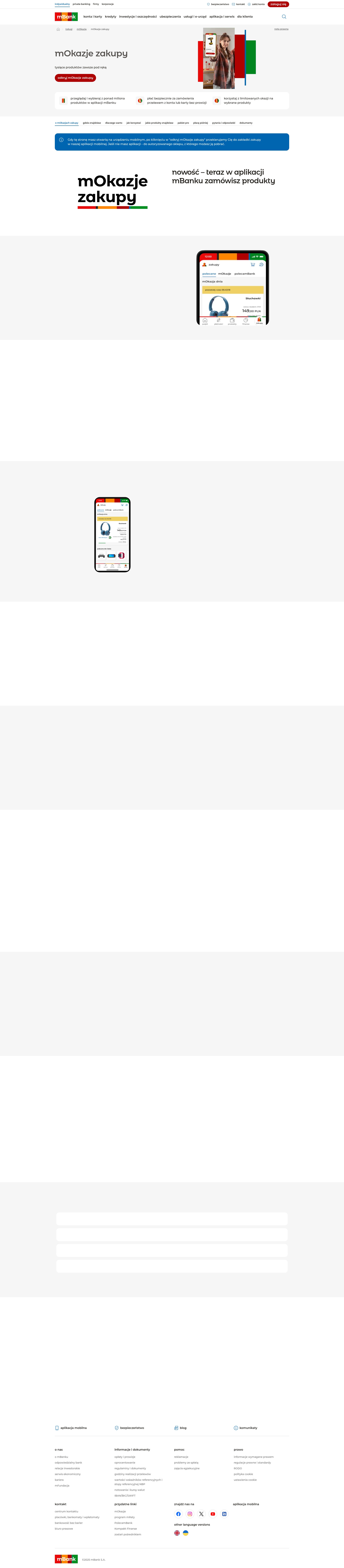 Screenshot of mbank.pl