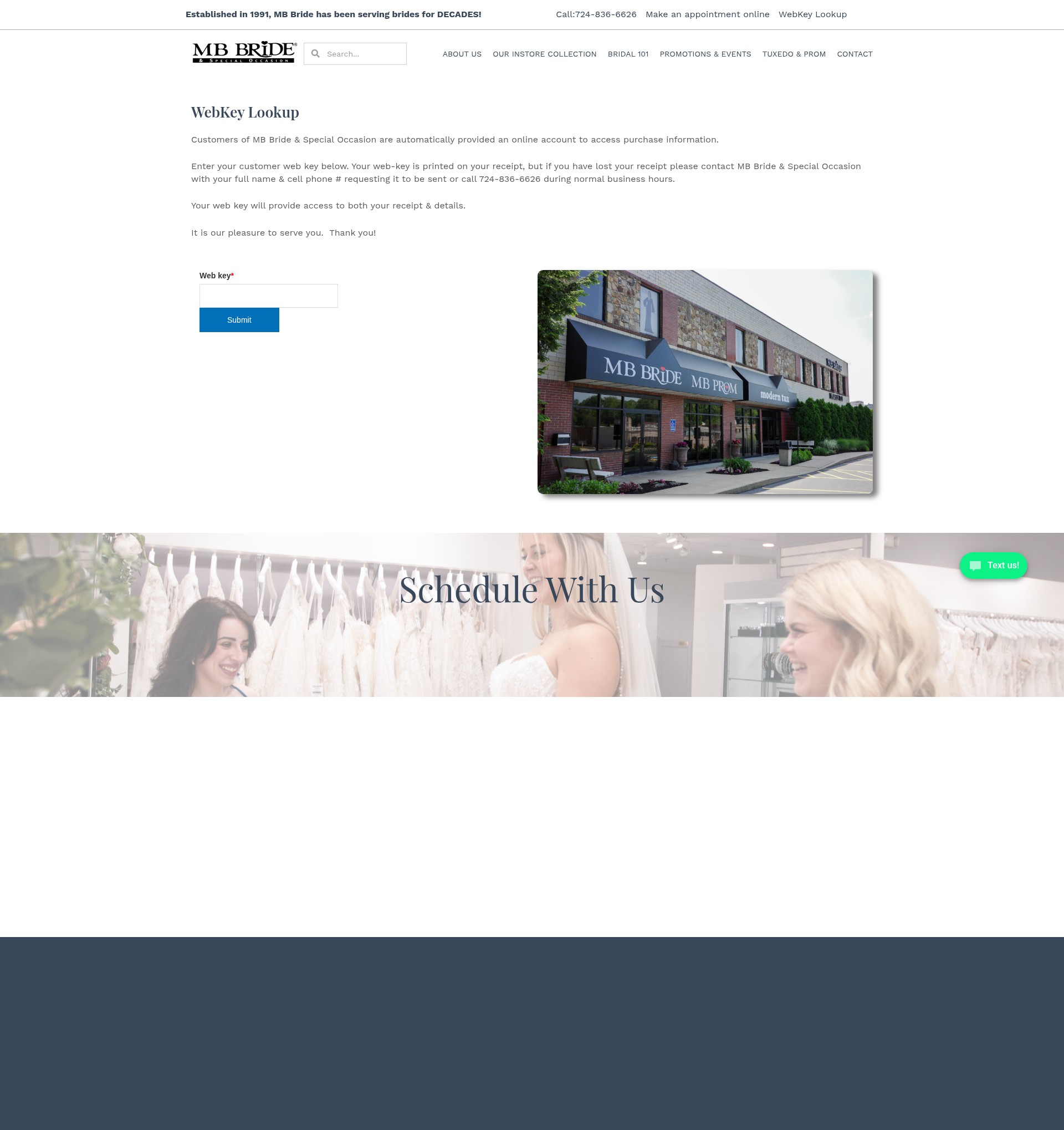 Screenshot of mbbride.com