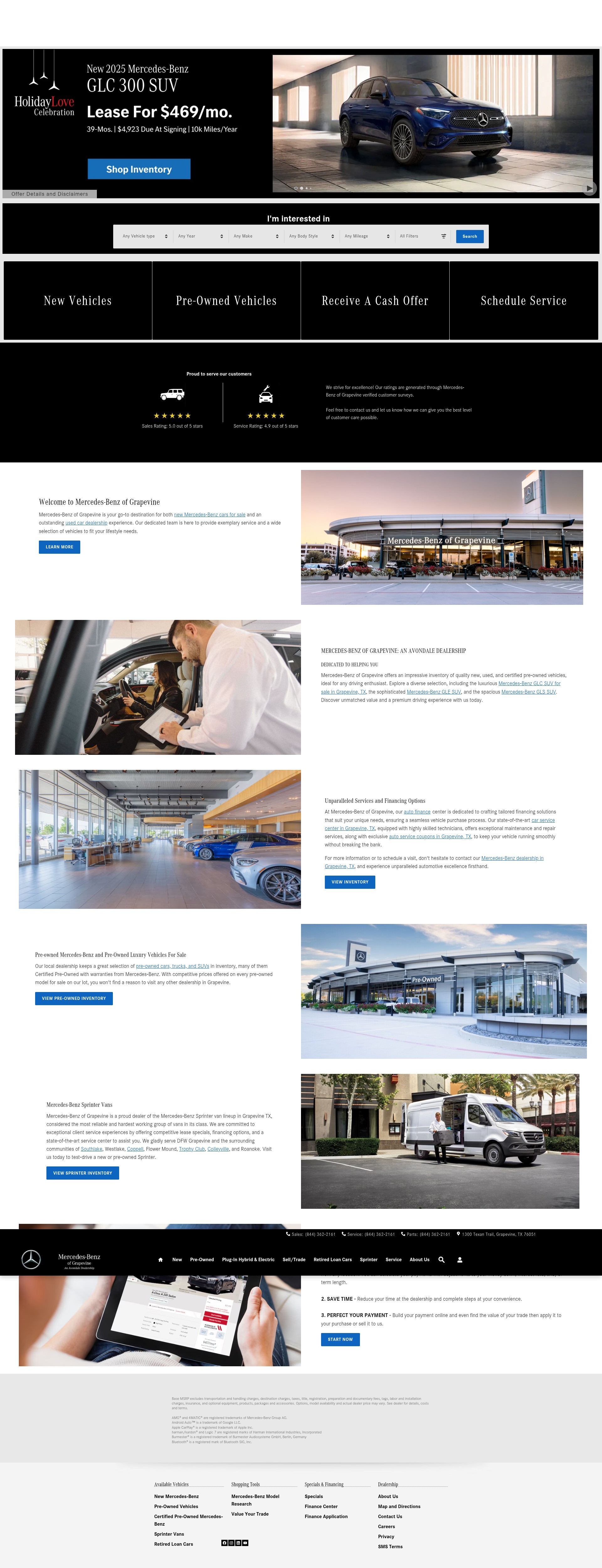 Screenshot of mbgrapevine.com