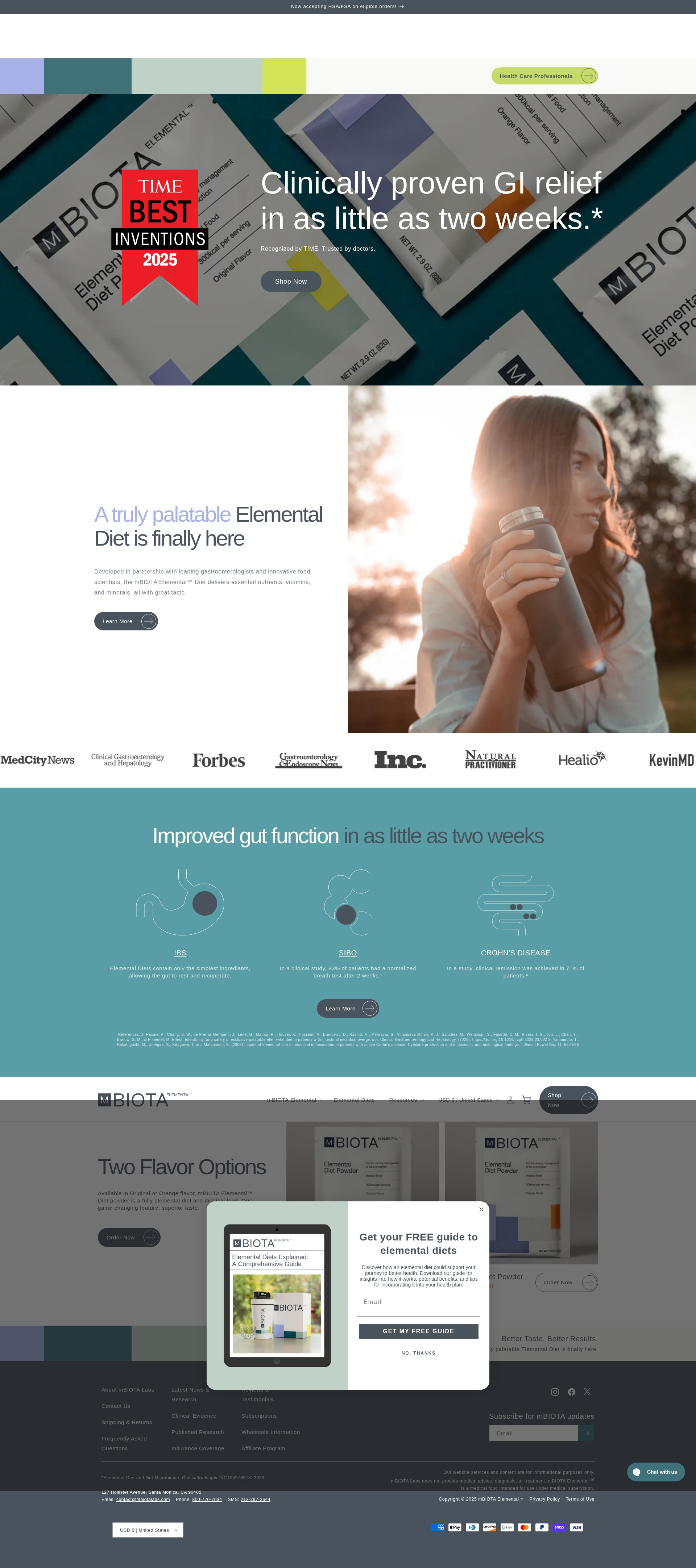 Screenshot of mbiota.com
