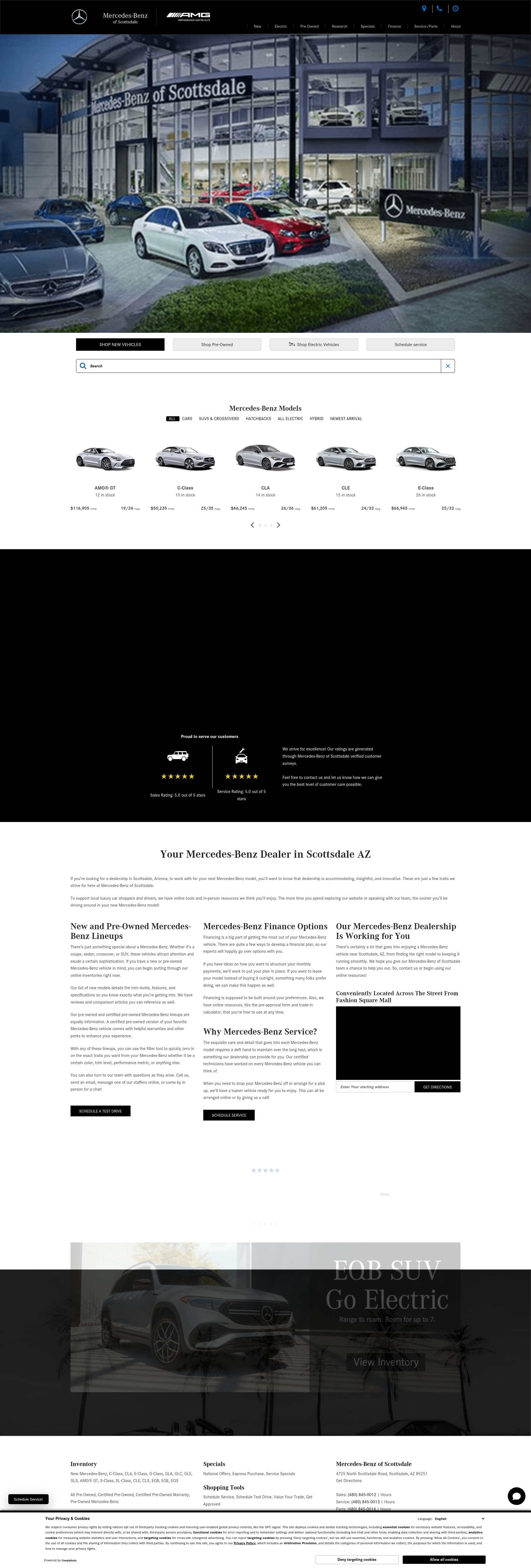 Screenshot of mbscottsdale.com