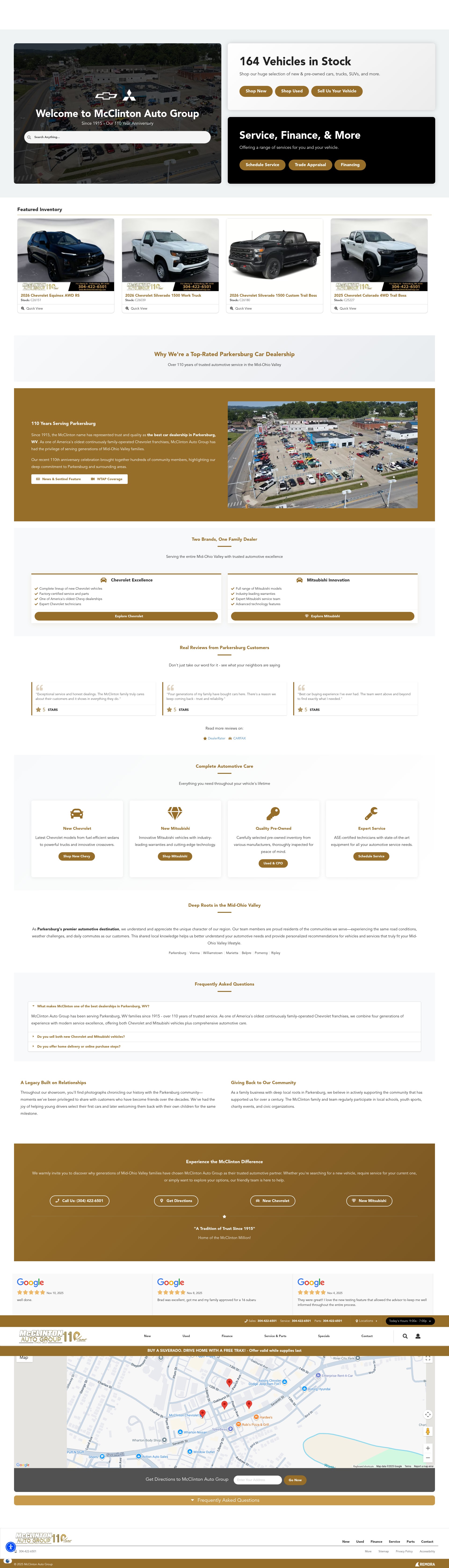 Screenshot of mcclintonautogroup.com
