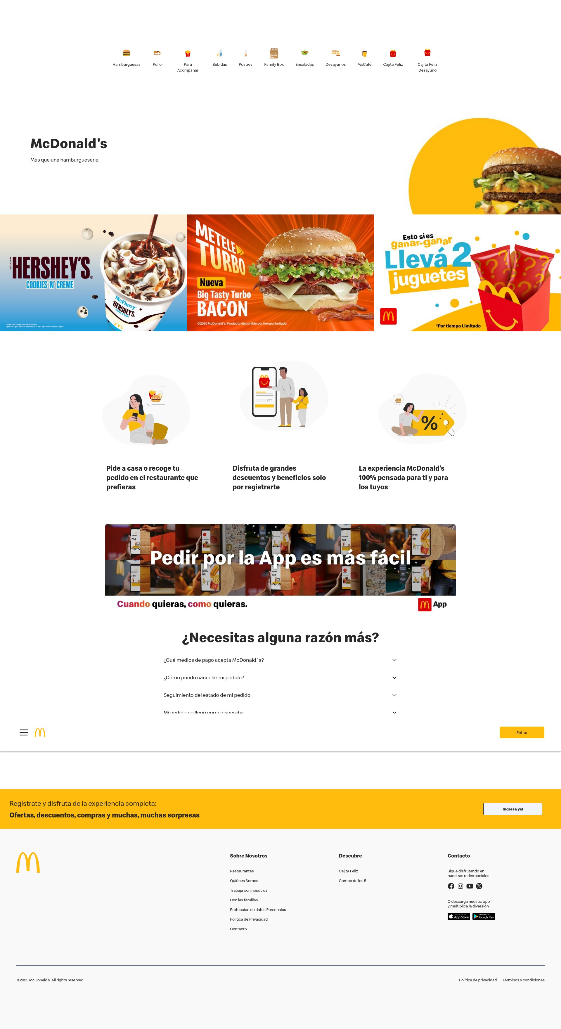 Screenshot of mcdonalds.co.cr