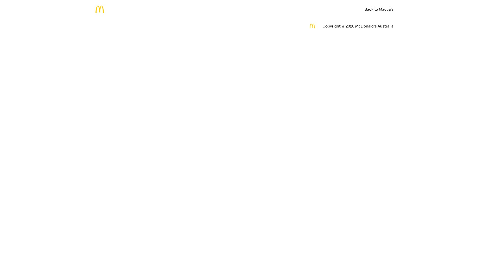 Screenshot of mcdonalds.com.au