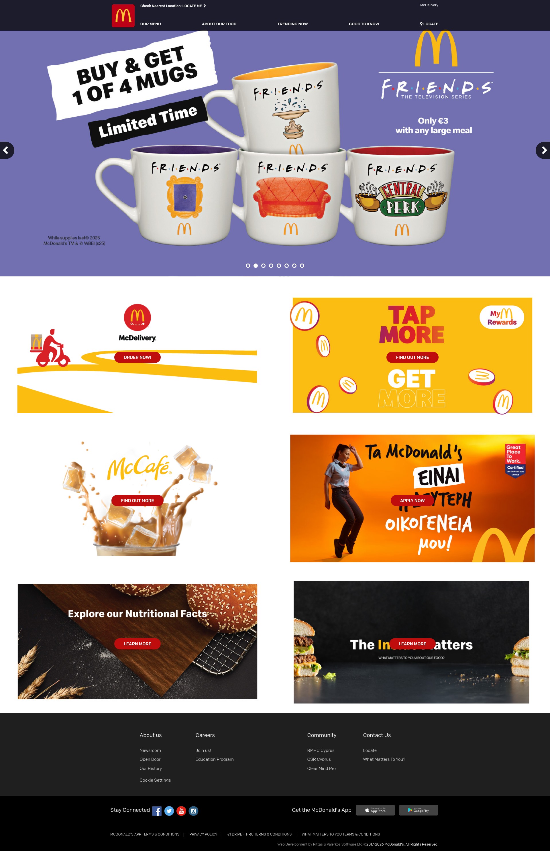 Screenshot of mcdonalds.com.cy
