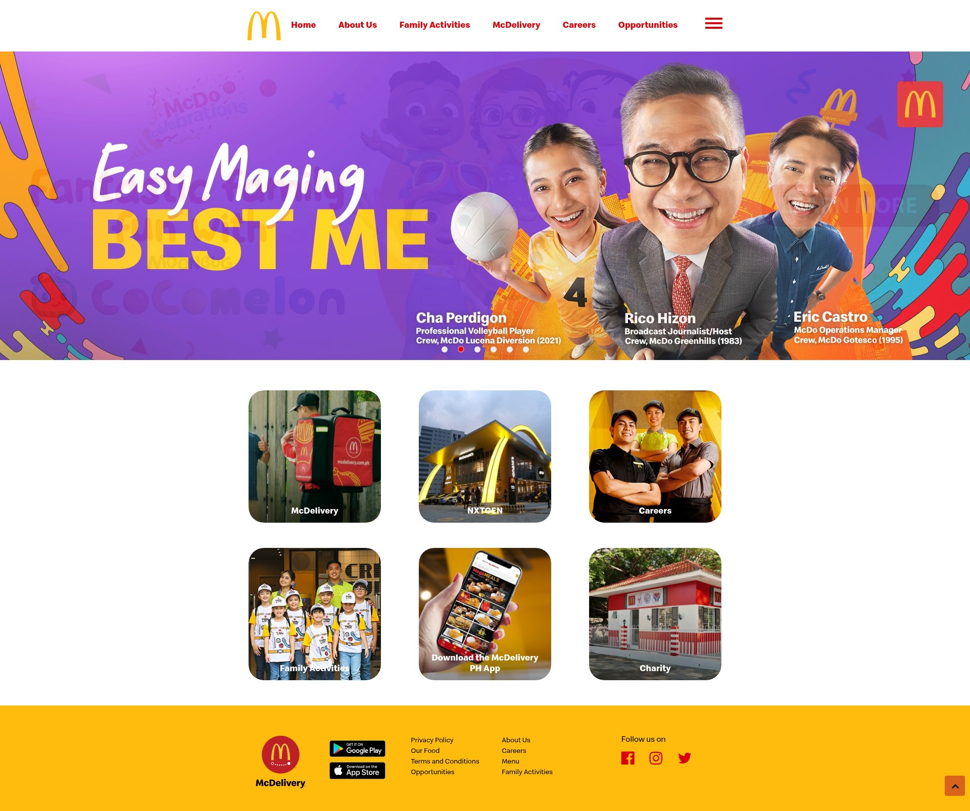 Screenshot of mcdonalds.com.ph