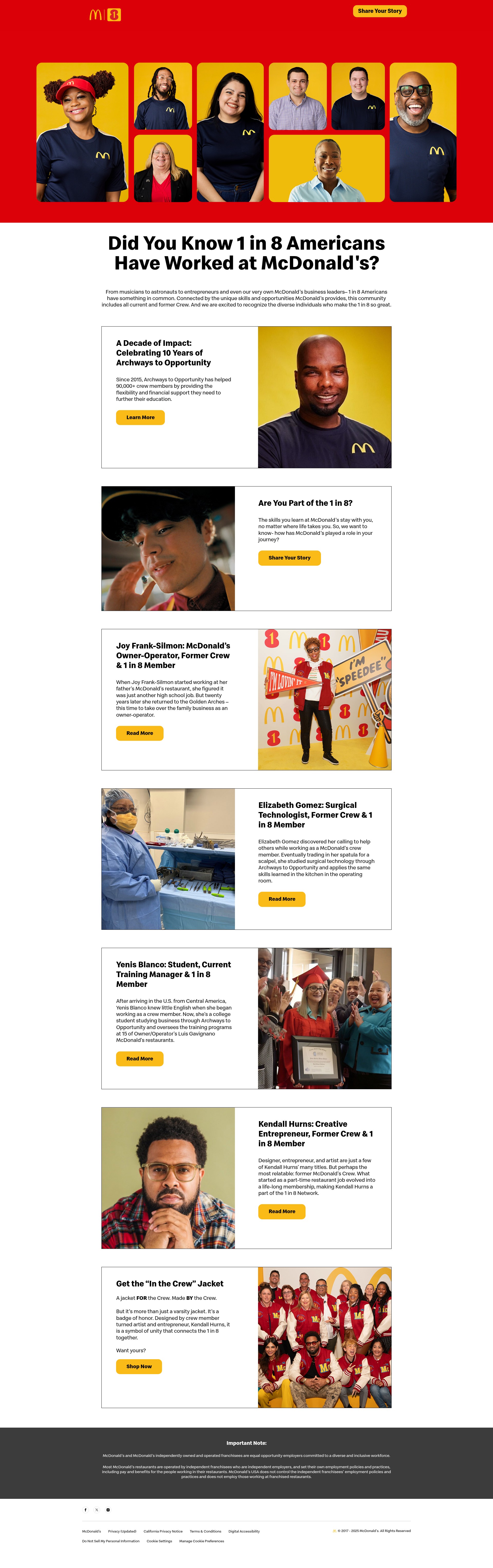 Screenshot of mcdonalds1in8.com
