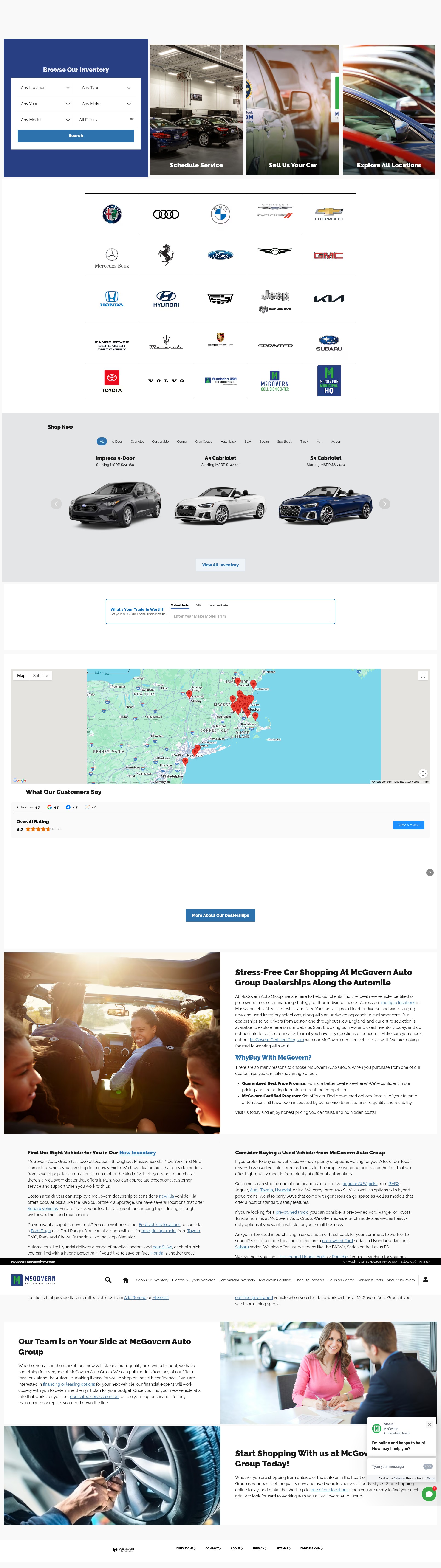 Screenshot of mcgovernauto.com