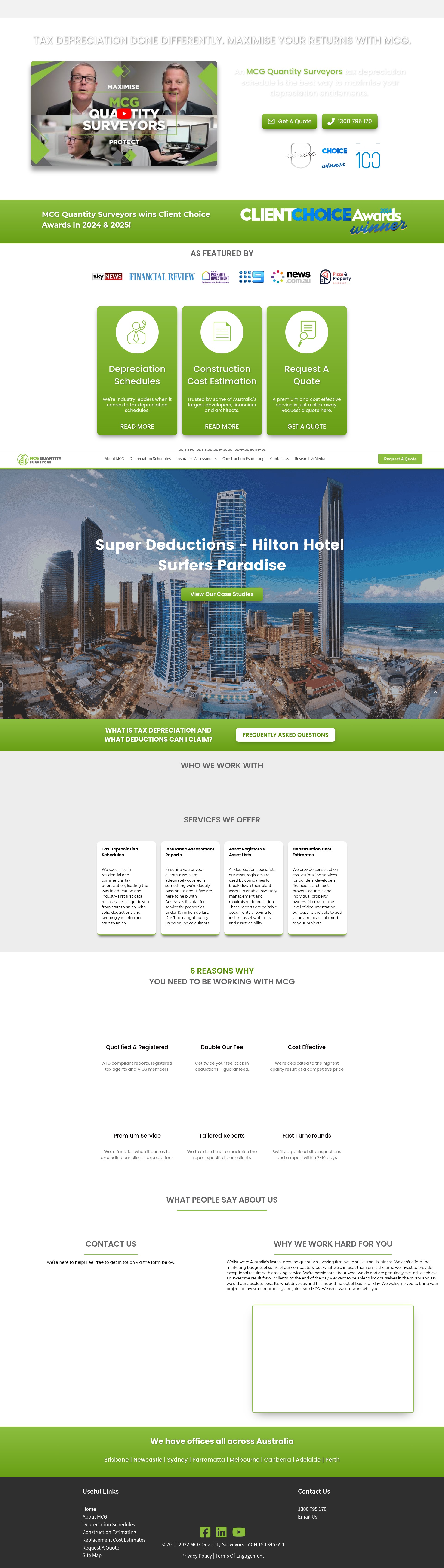 Screenshot of mcgqs.com.au