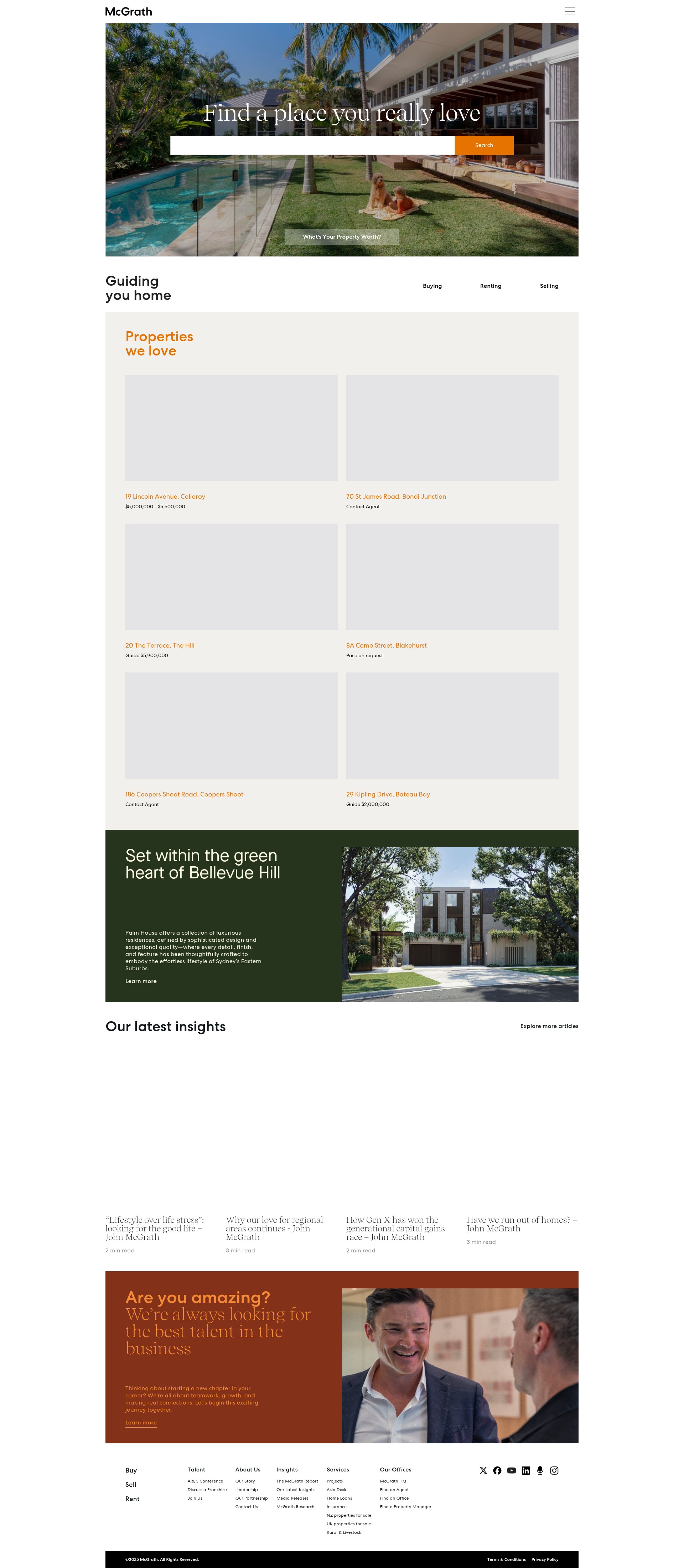 Screenshot of mcgrath.com.au