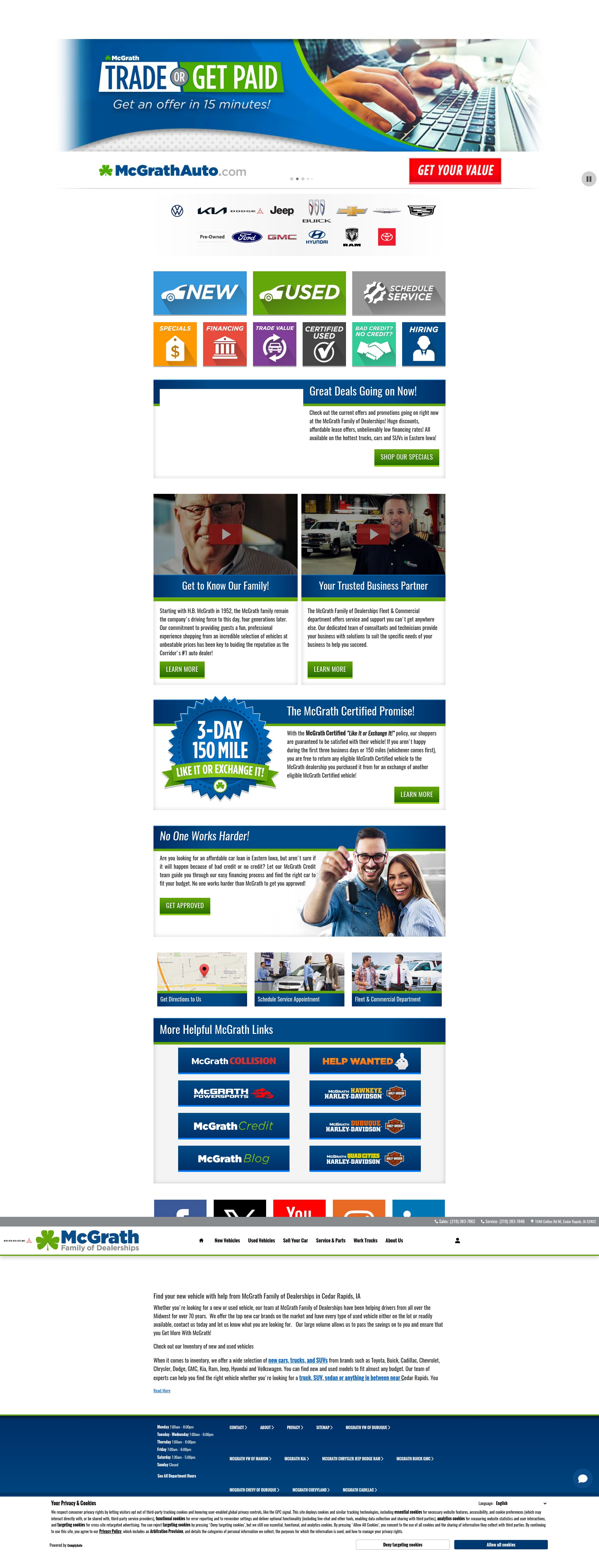 Screenshot of mcgrathauto.com