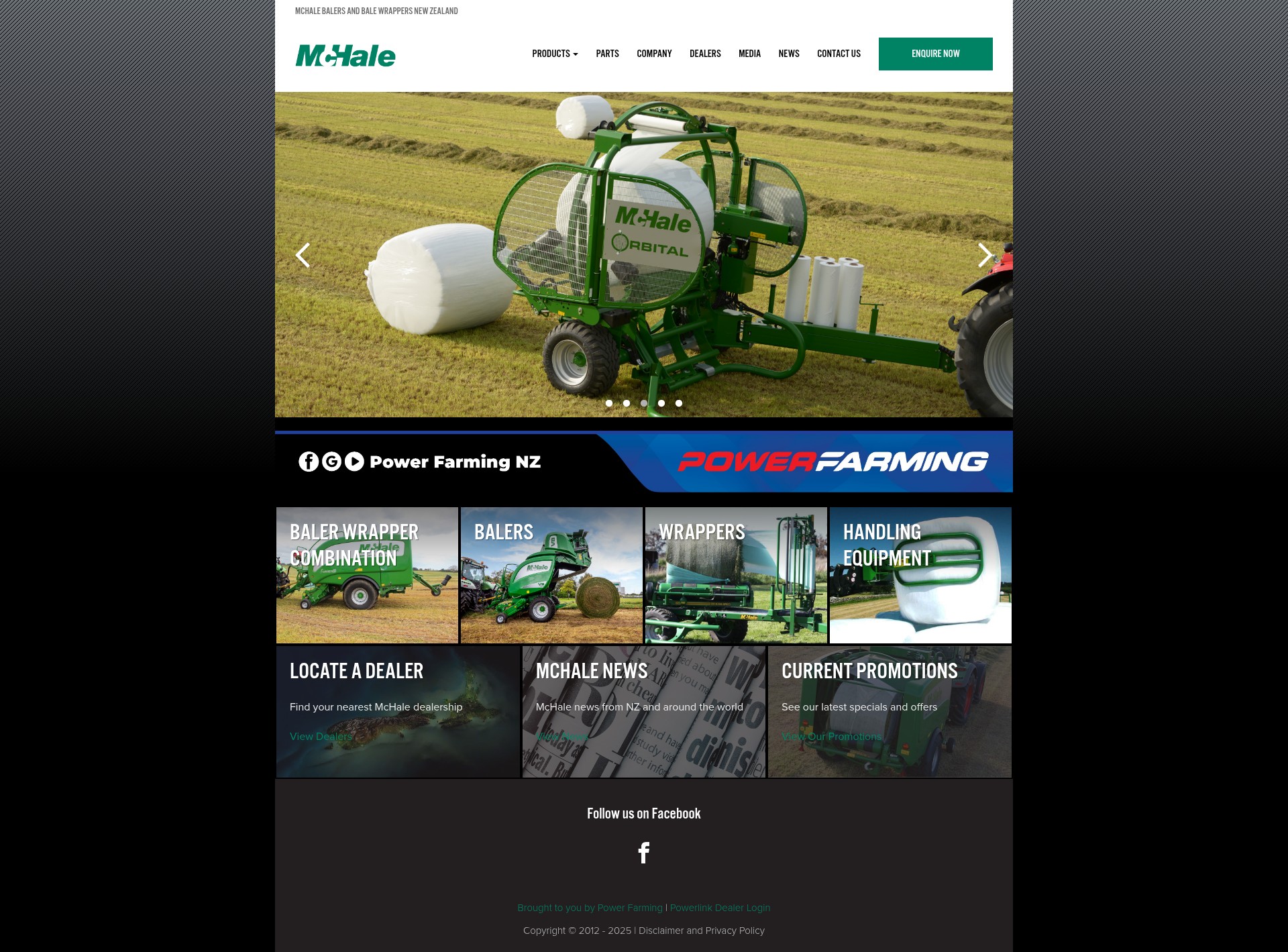 Screenshot of mchale.co.nz