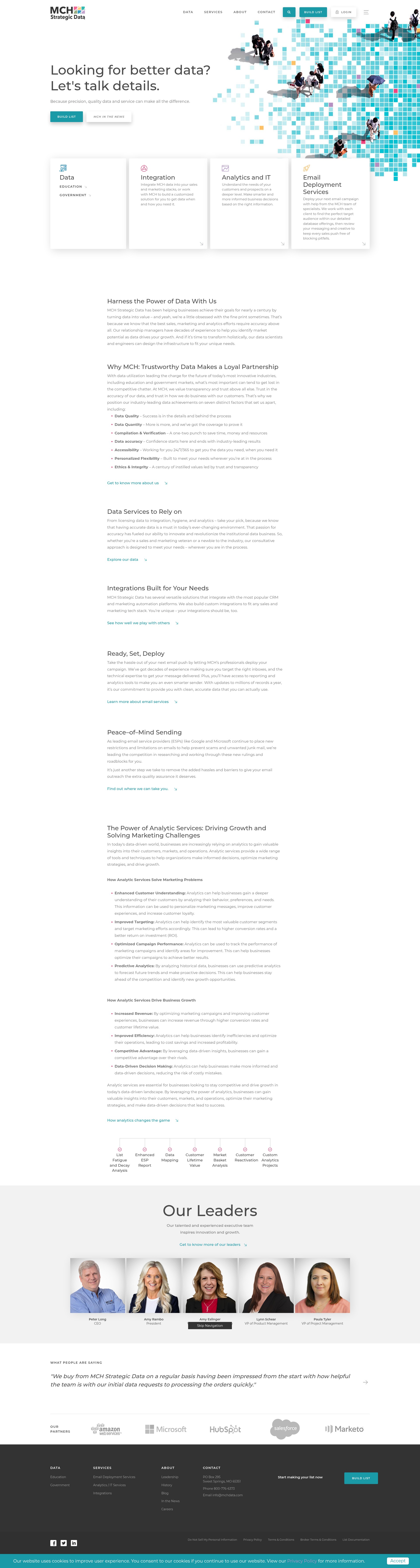 Screenshot of mchdata.com