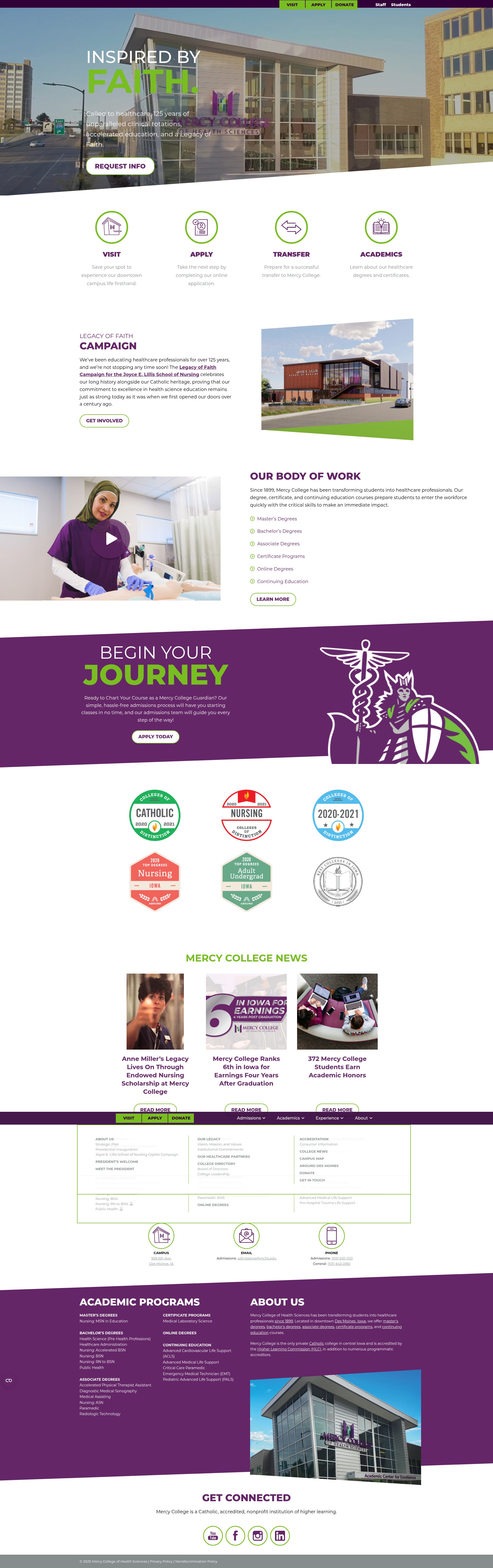 Screenshot of mchs.edu