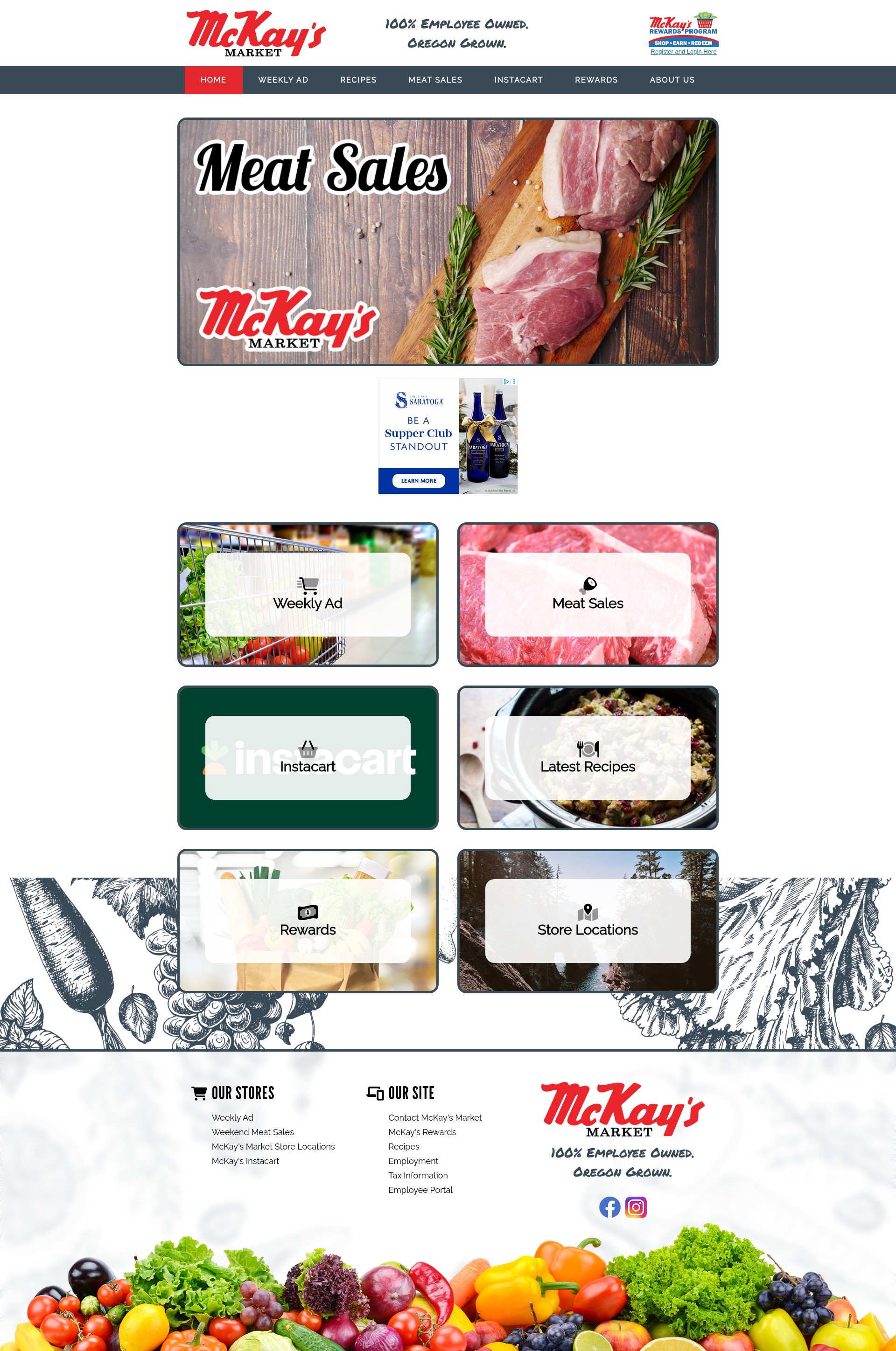Screenshot of mckaysmarket.com