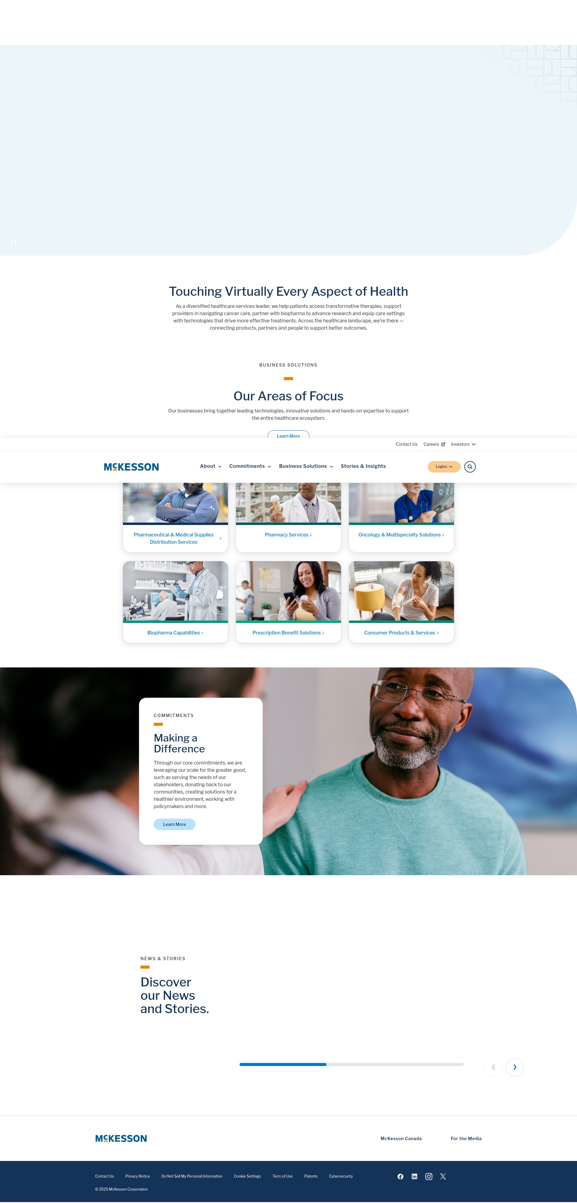 Screenshot of mckesson.com