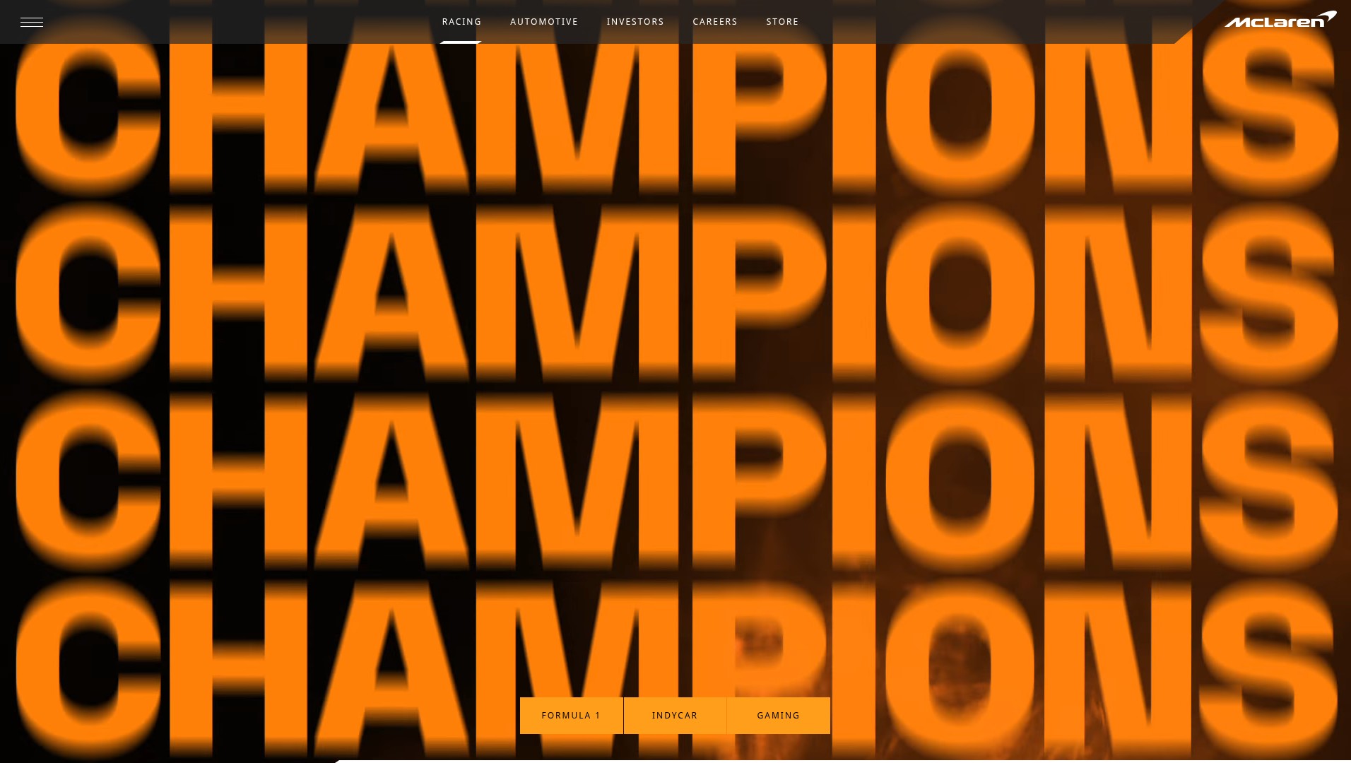 Screenshot of mclaren.com
