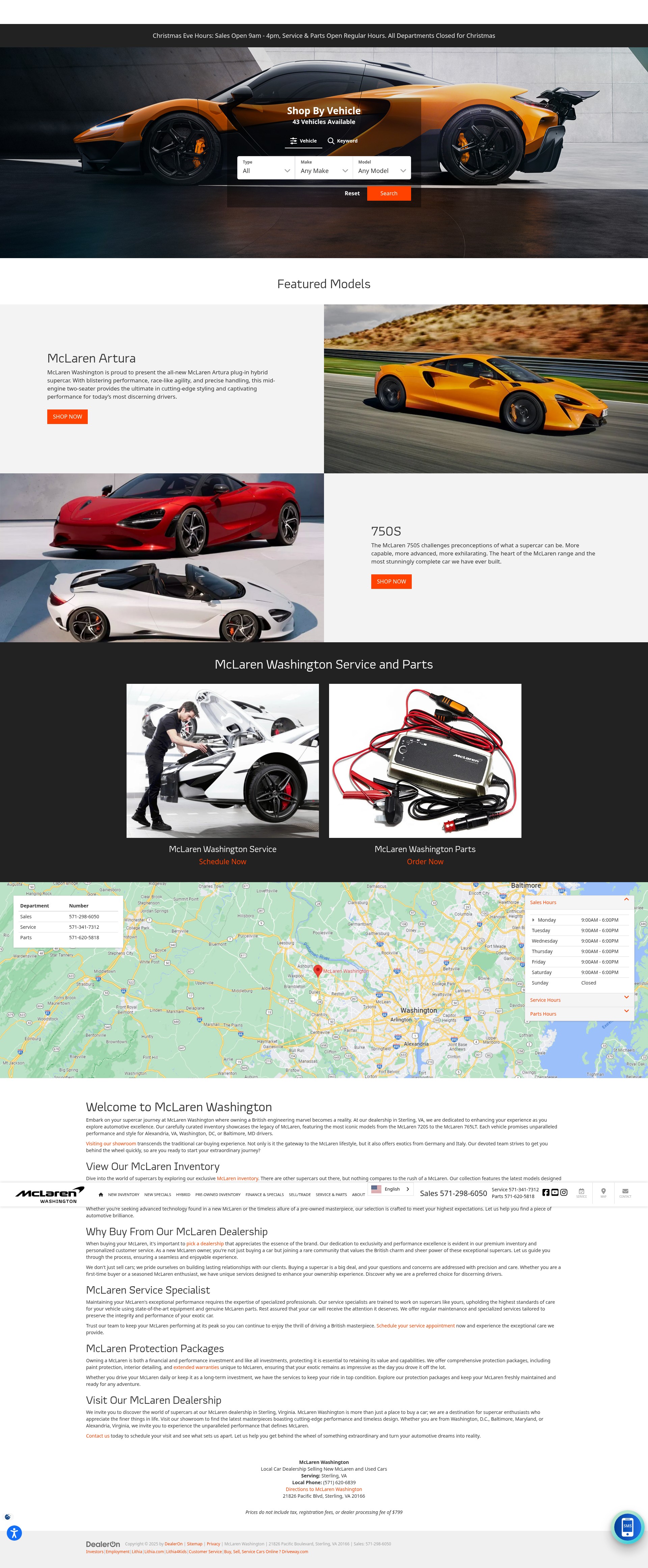 Screenshot of mclarenwashington.com