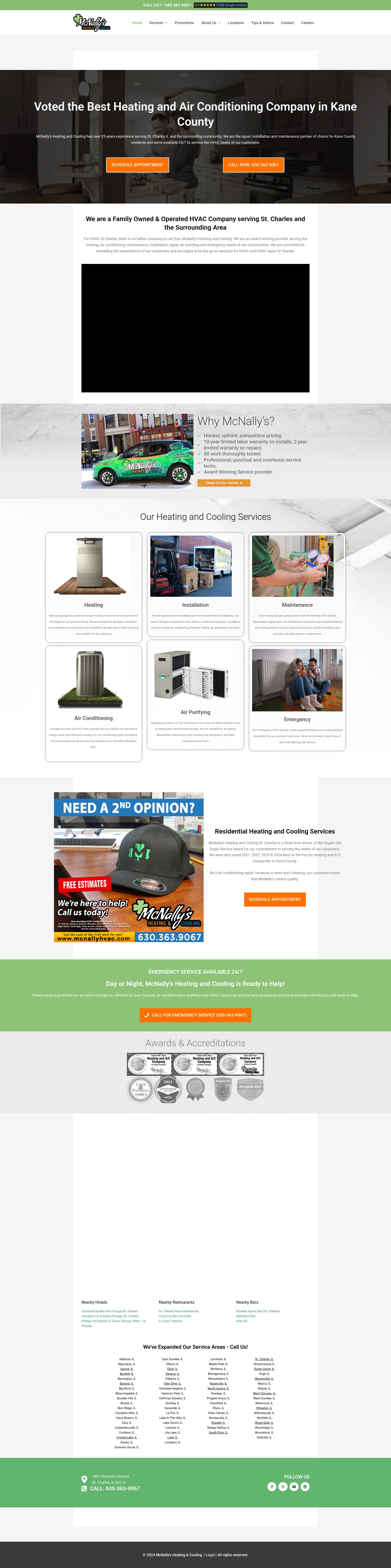 Screenshot of mcnallyhvac.com