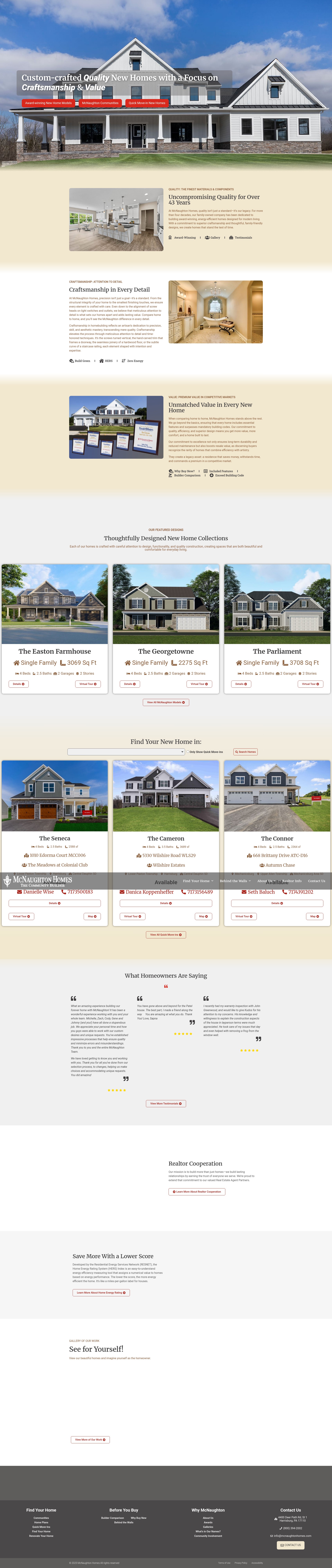 Screenshot of mcnaughtonhomes.com