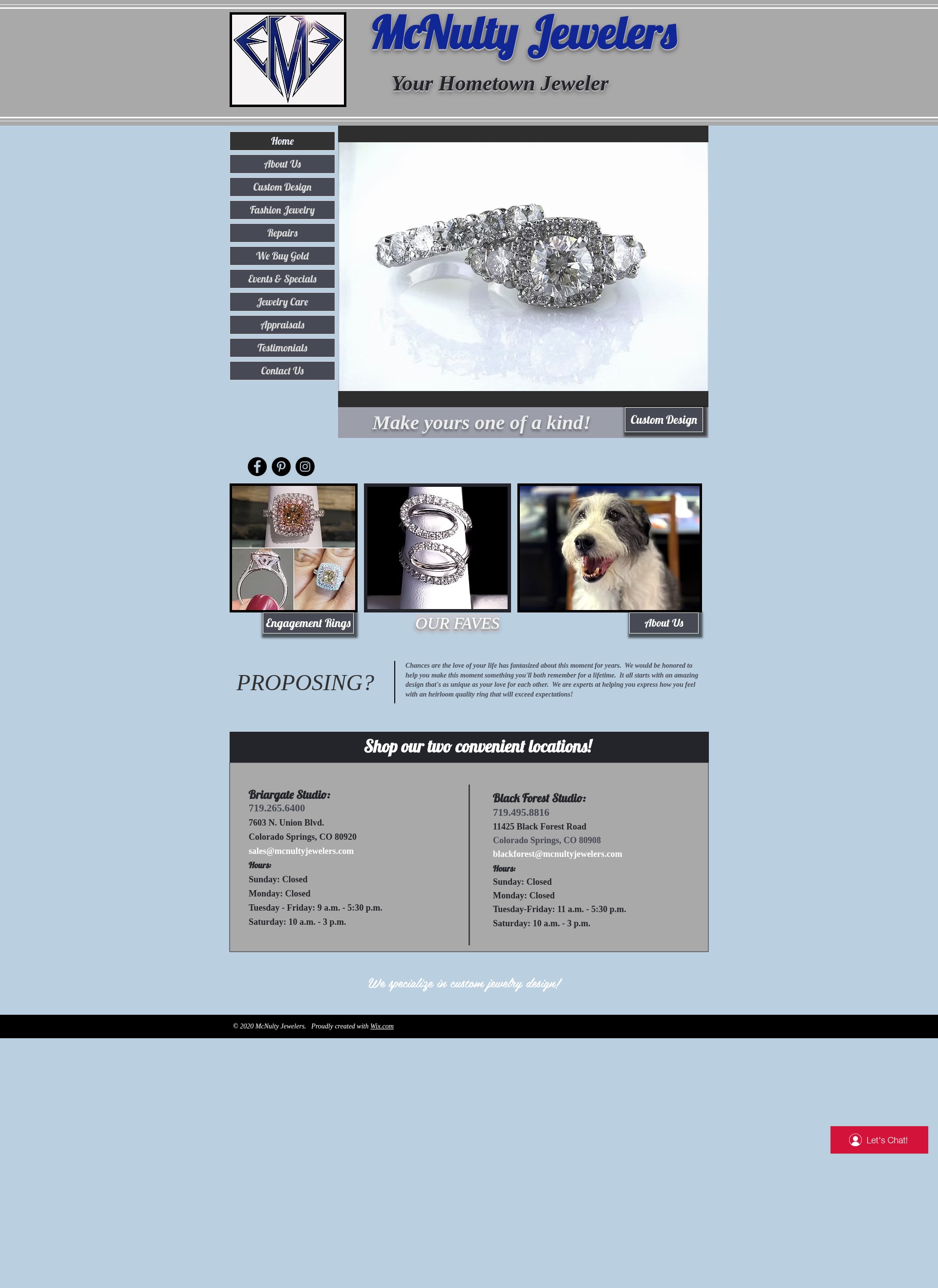 Screenshot of mcnultyjewelers.net
