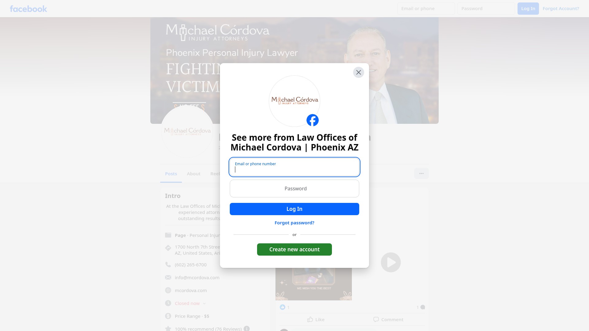 Screenshot of mcordova.com