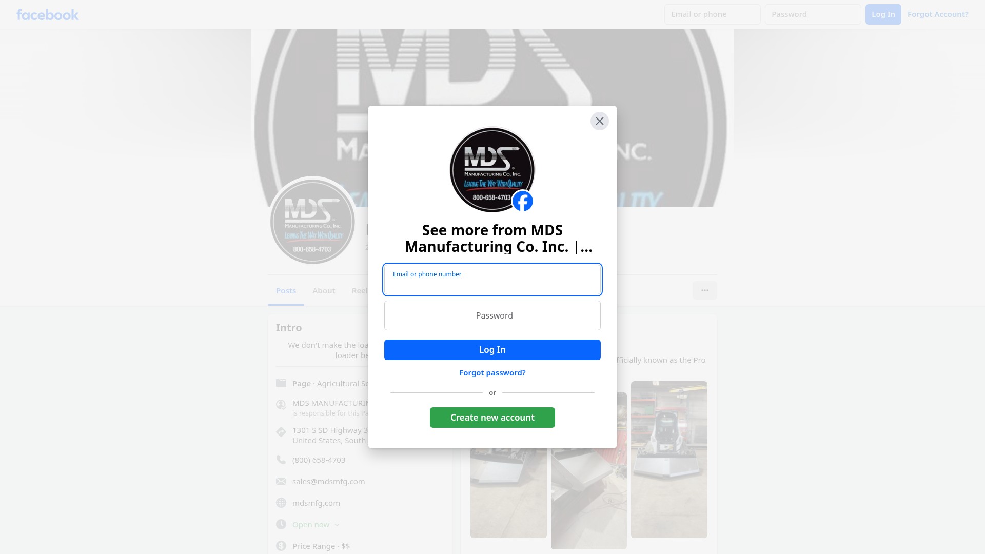 Screenshot of mdsmfg.com