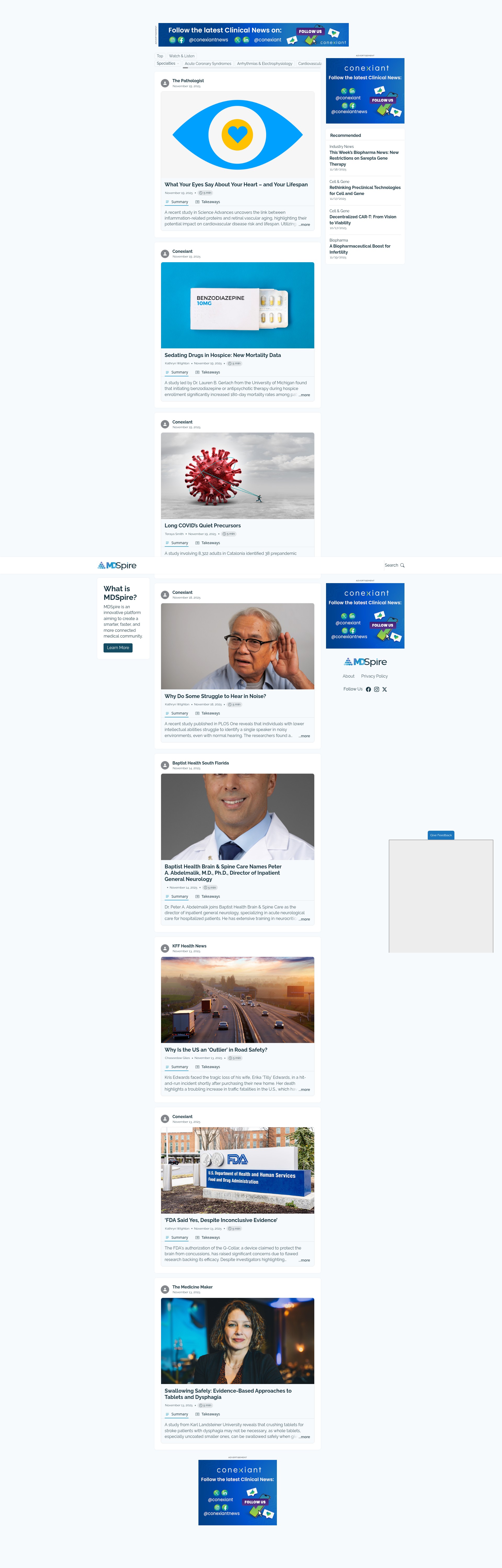Screenshot of mdspire.com