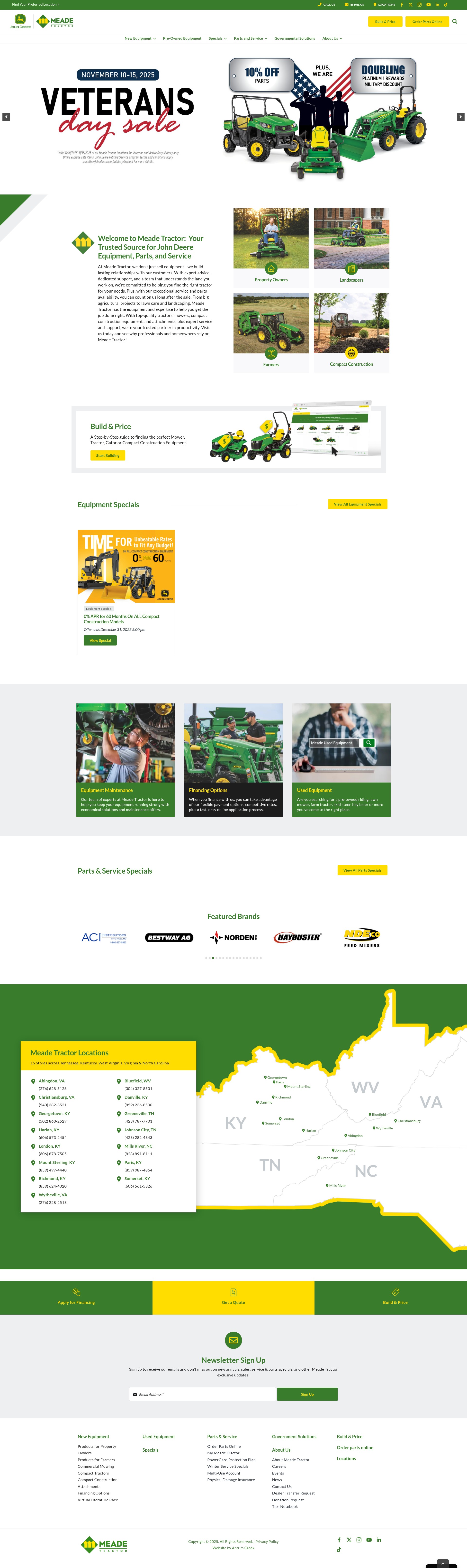 Screenshot of meadetractor.com
