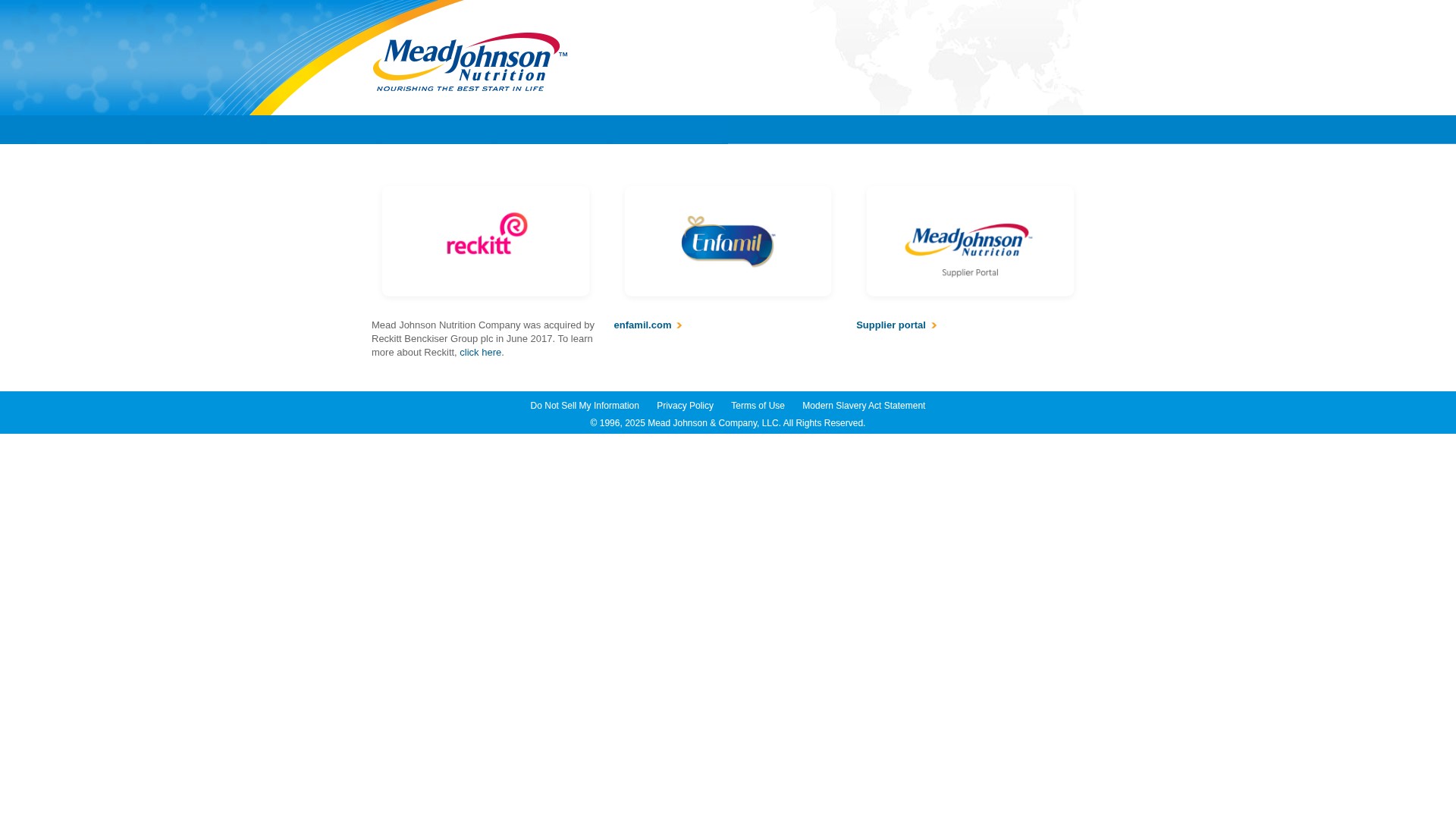 Screenshot of meadjohnson.com