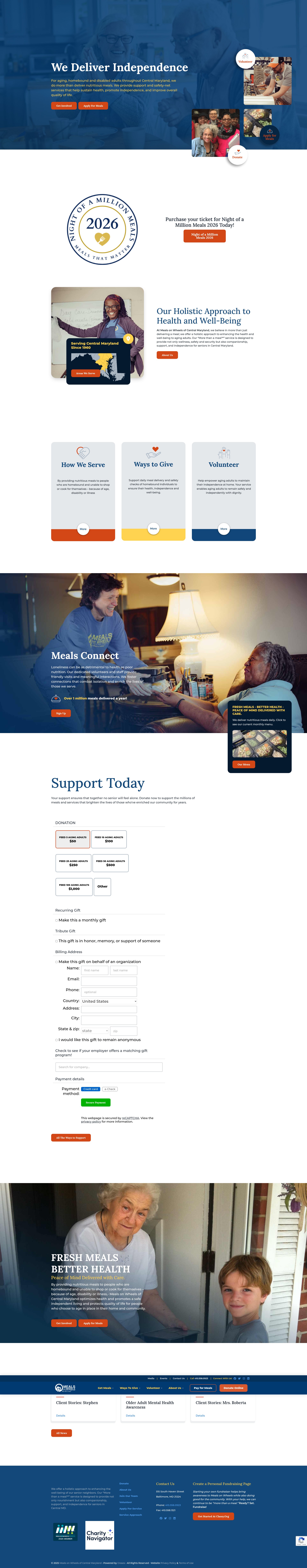 Screenshot of mealsonwheelsmd.org