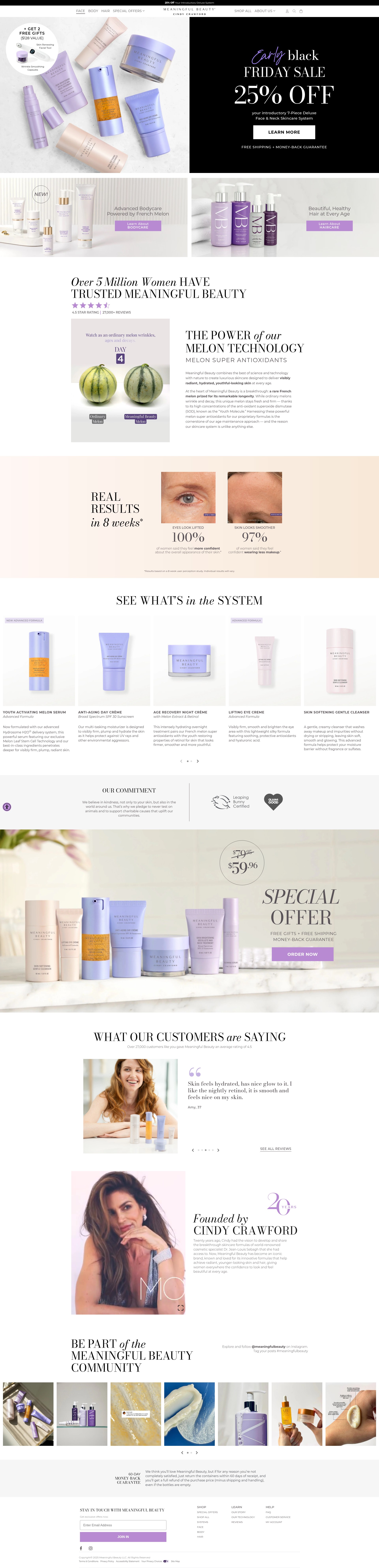 Screenshot of meaningfulbeauty.com