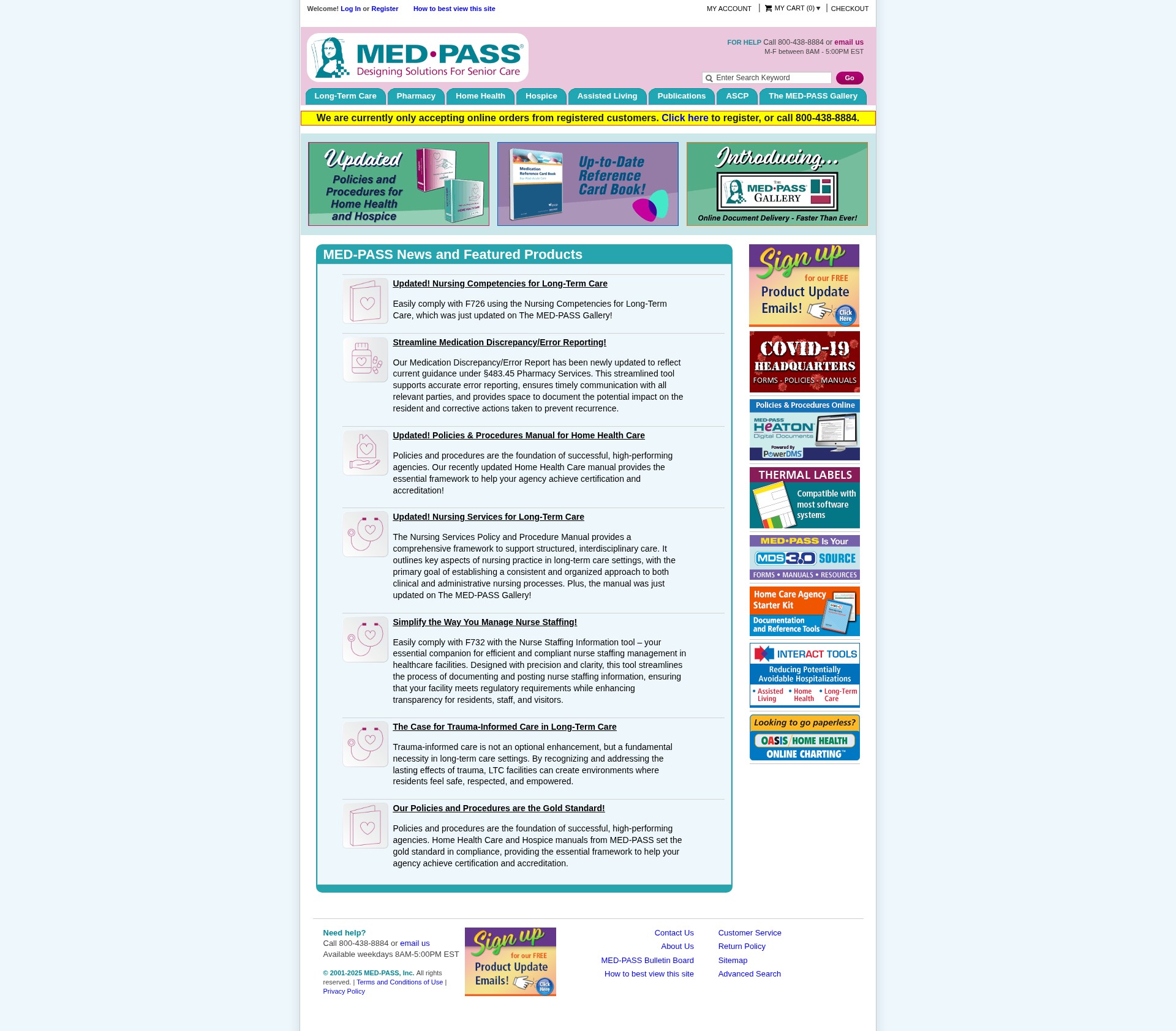 Screenshot of med-pass.com