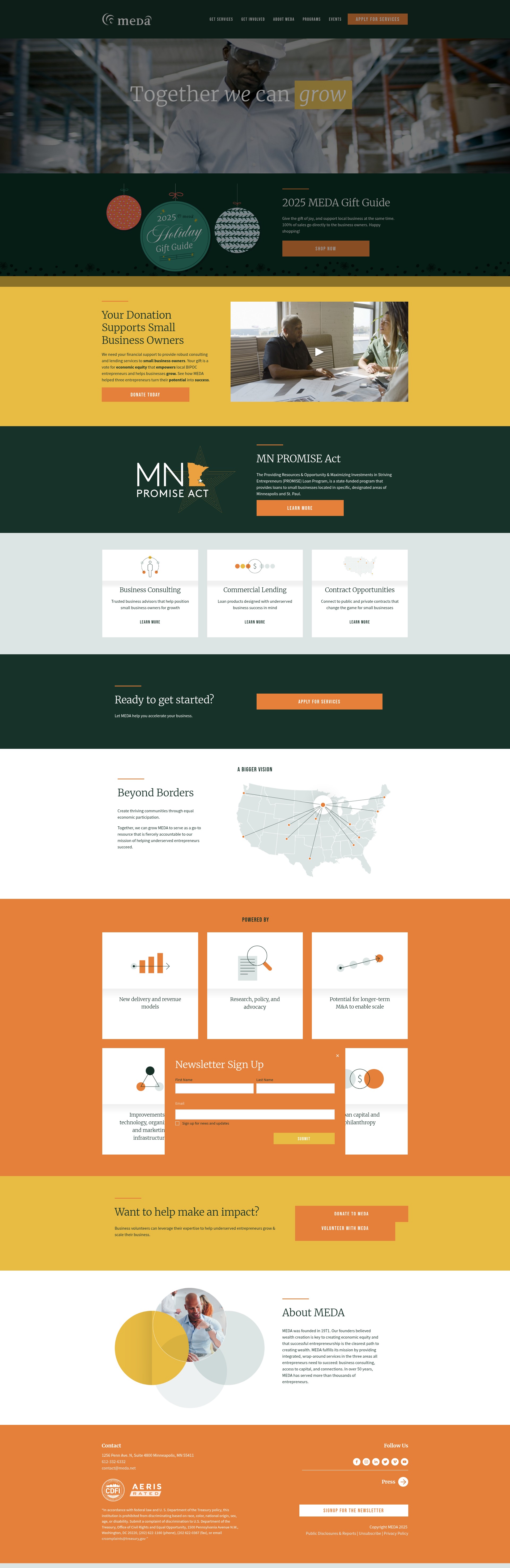 Screenshot of meda.net
