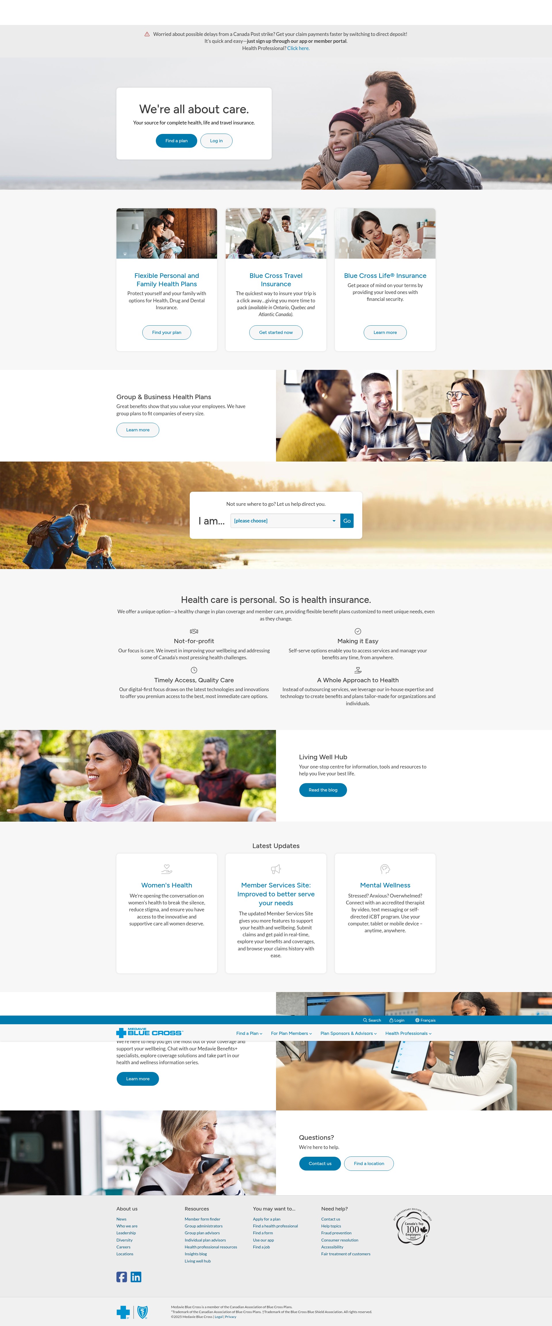 Screenshot of medaviebc.ca