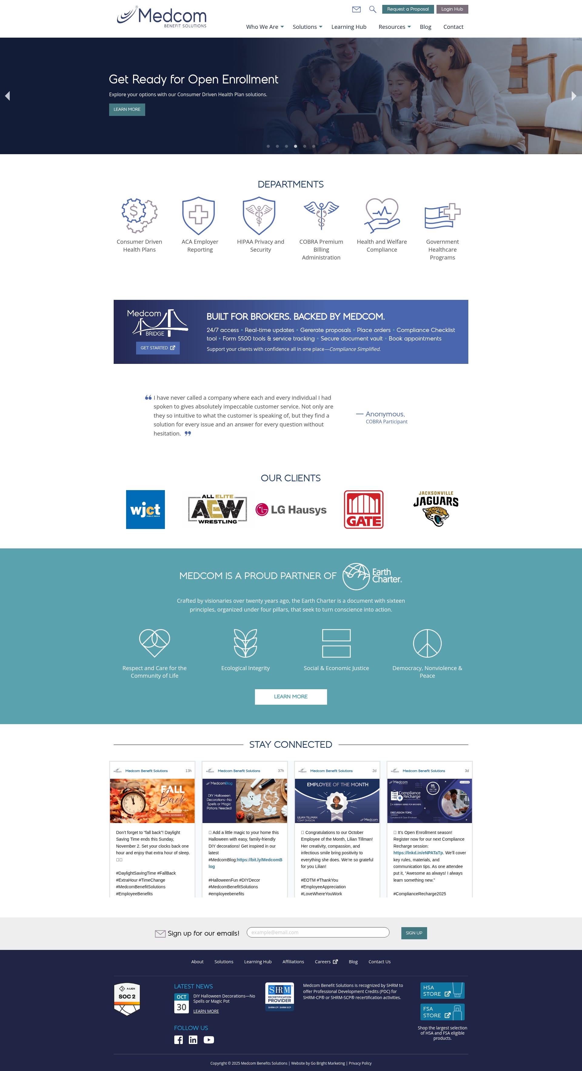 Screenshot of medcombenefits.com